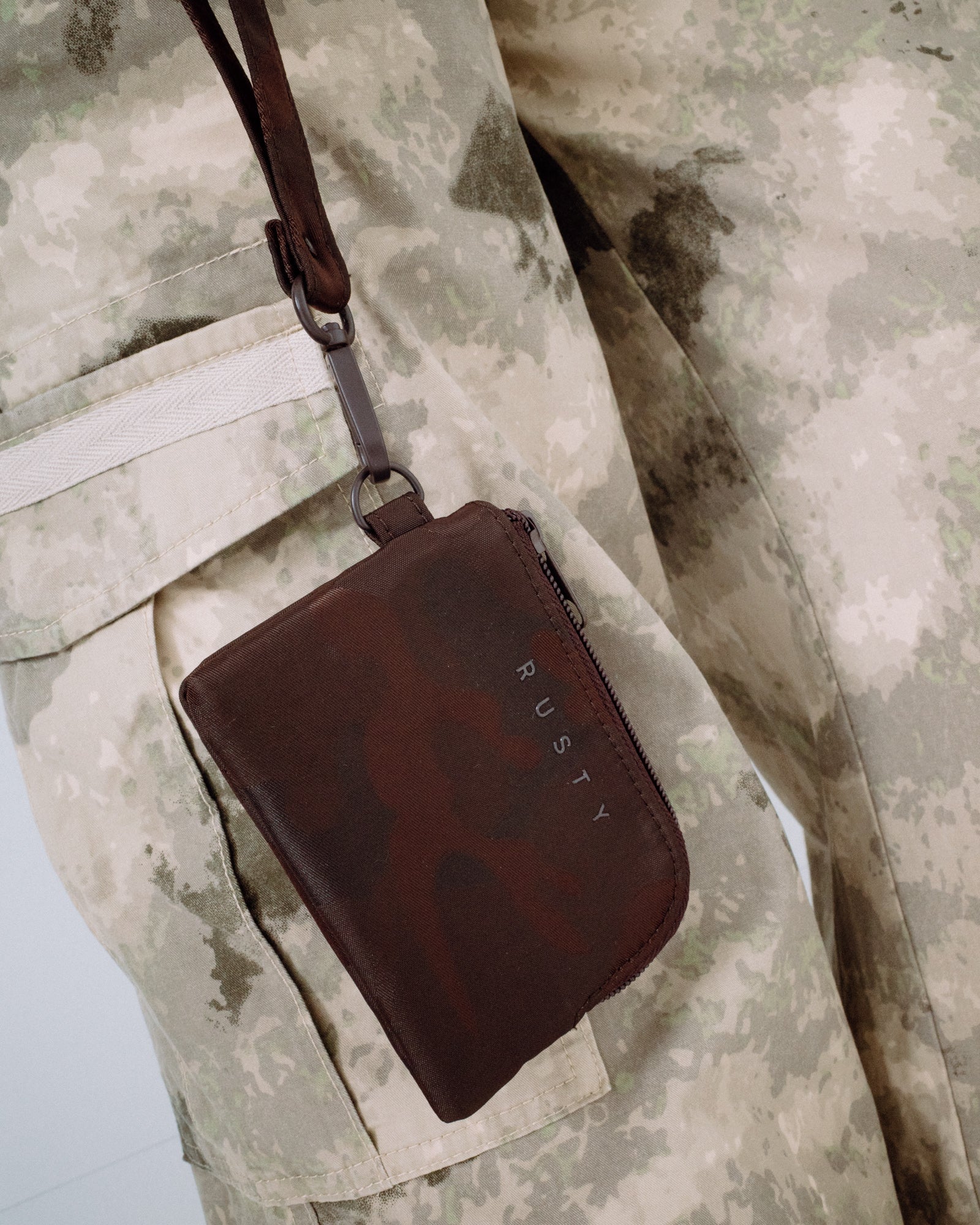 Billetera Rusty Stellar Nylon Camo Coin Purse Java - Image 6