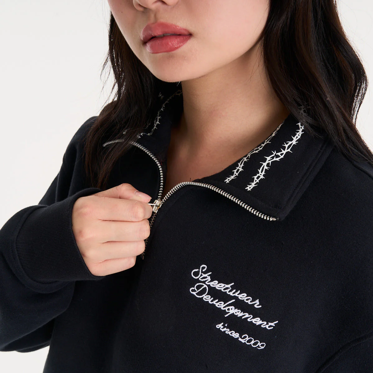 Buzo Vulk Felix Half Zip Black - Image 7
