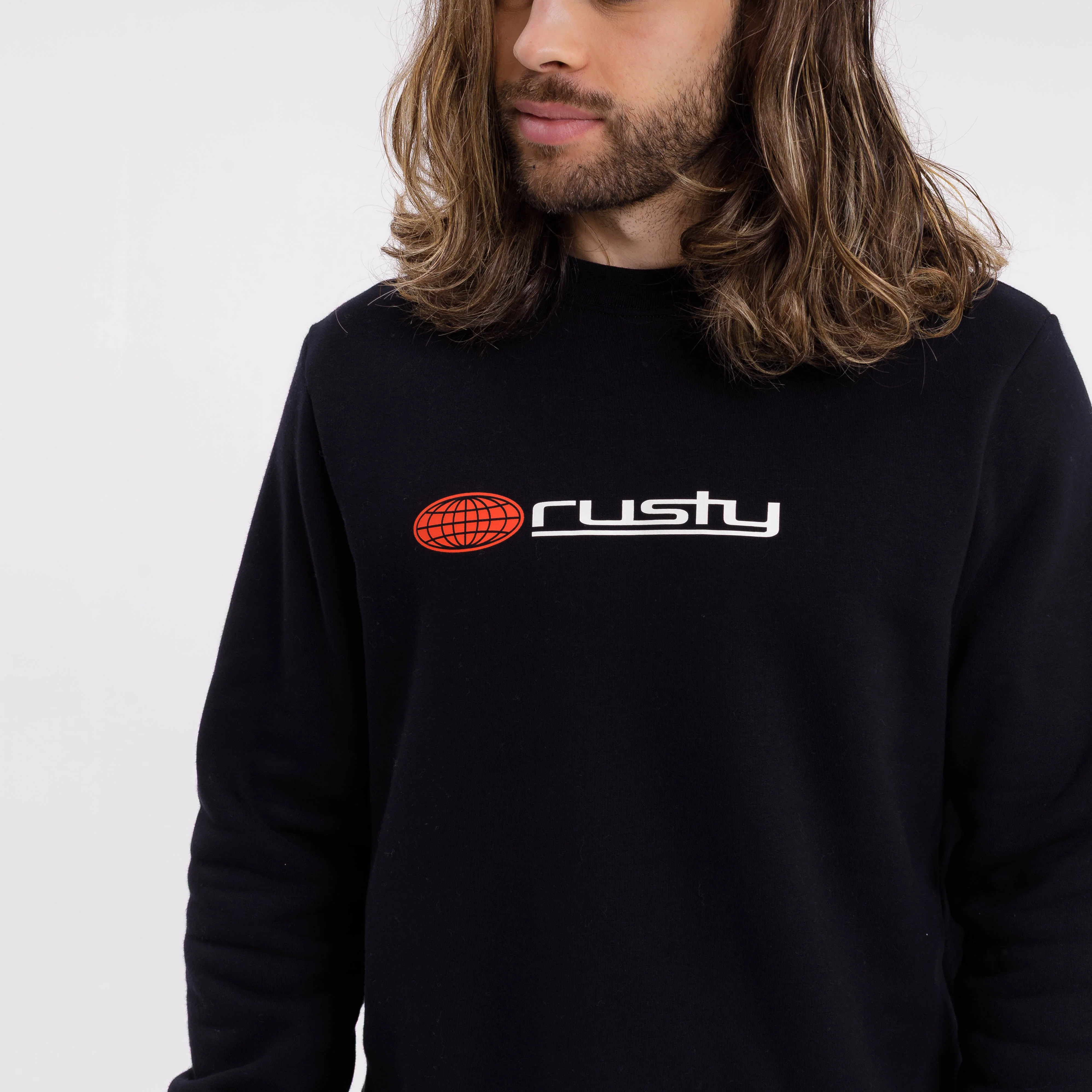Buzo Rusty Global Confussion Crew Black - Image 4
