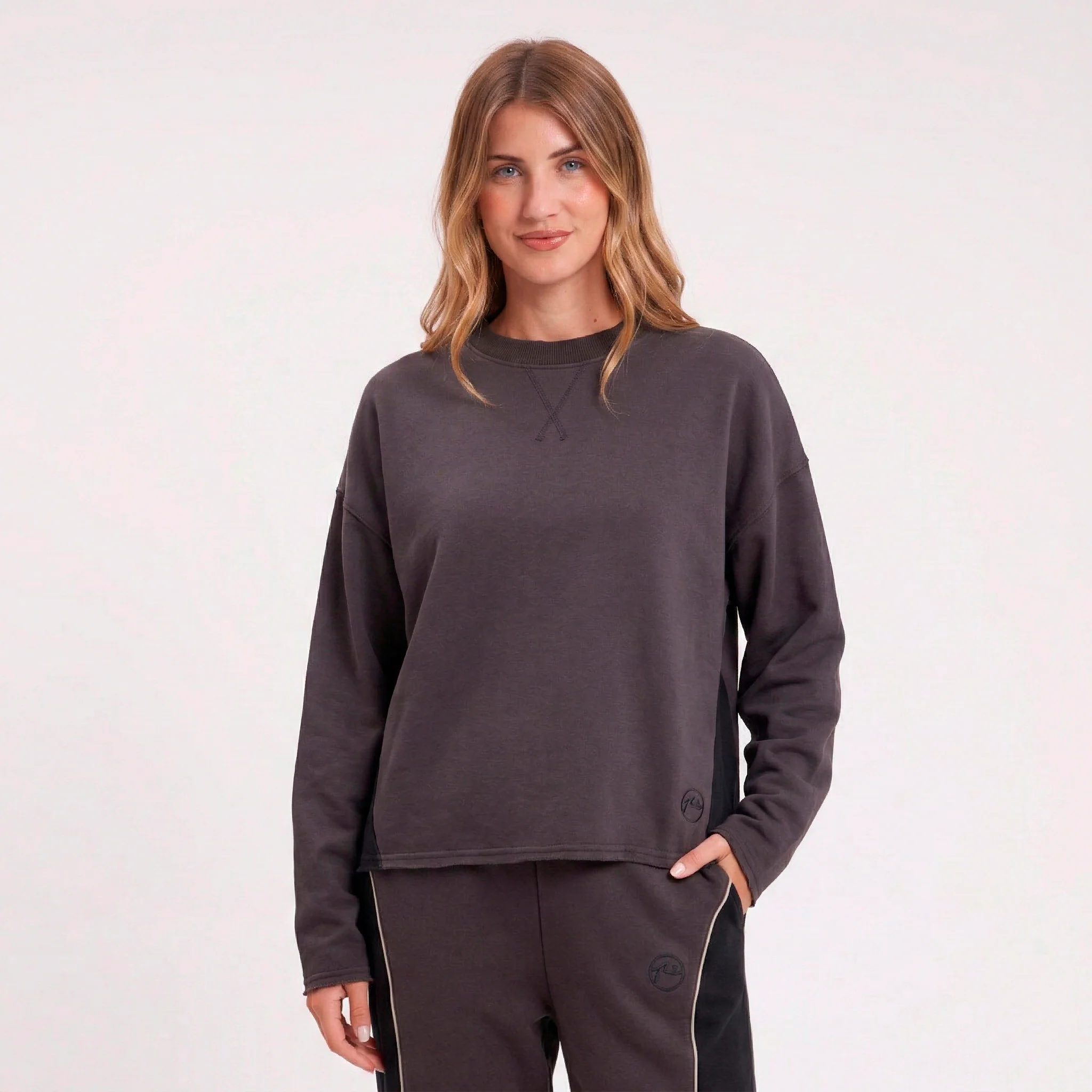 Buzo Rusty Pardos Crew Ld Dark Grey - Image 2