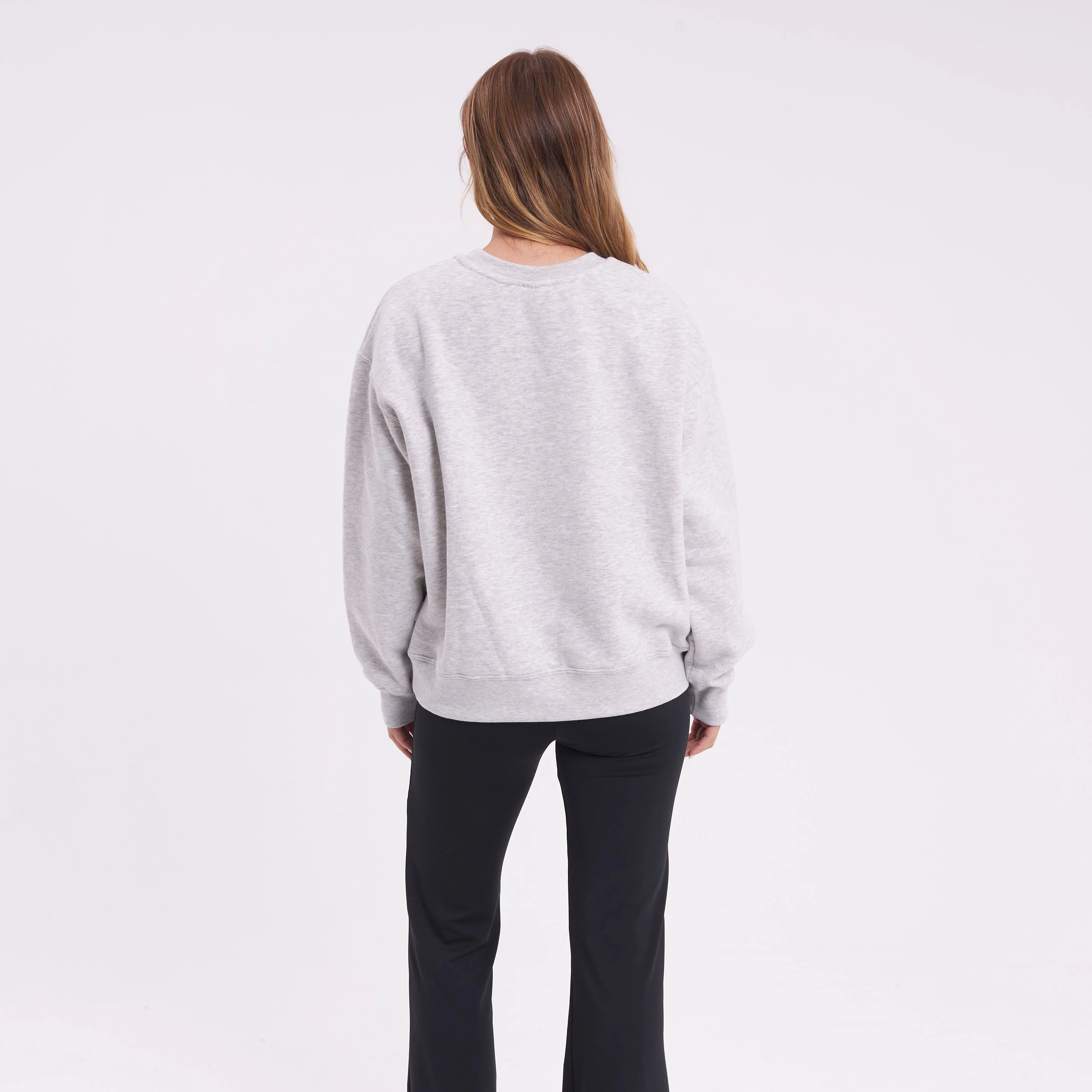 Buzo Rusty Walk On Relaxed Crew Ld Grey Marle - Image 7