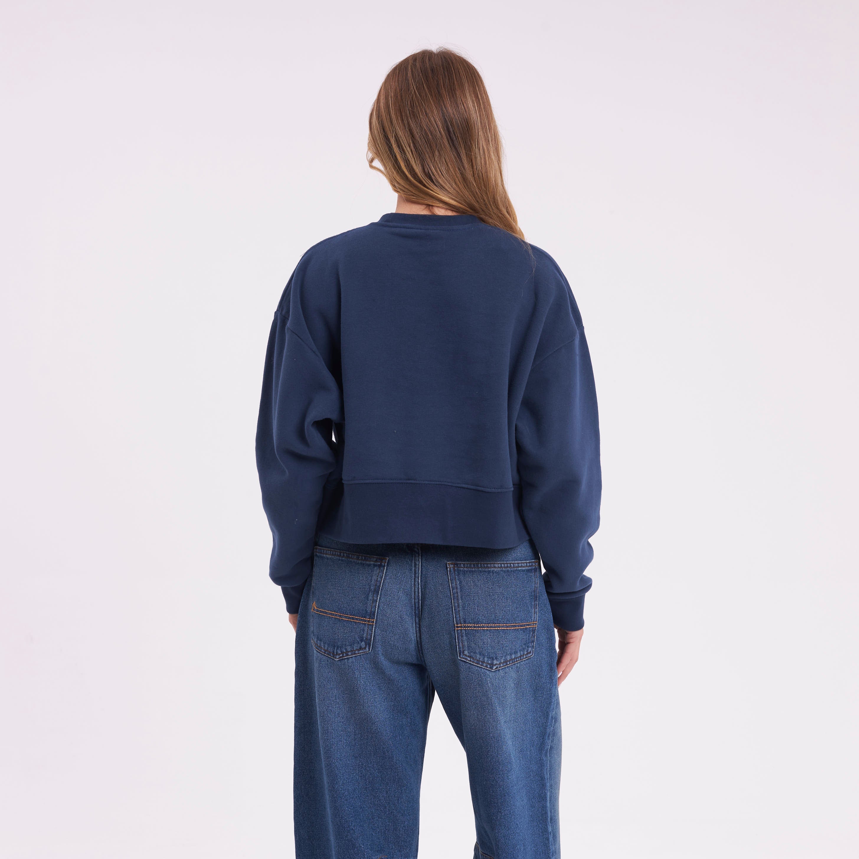 Buzo Rusty Le Mans Relaxed Crew Ld Navy - Image 5