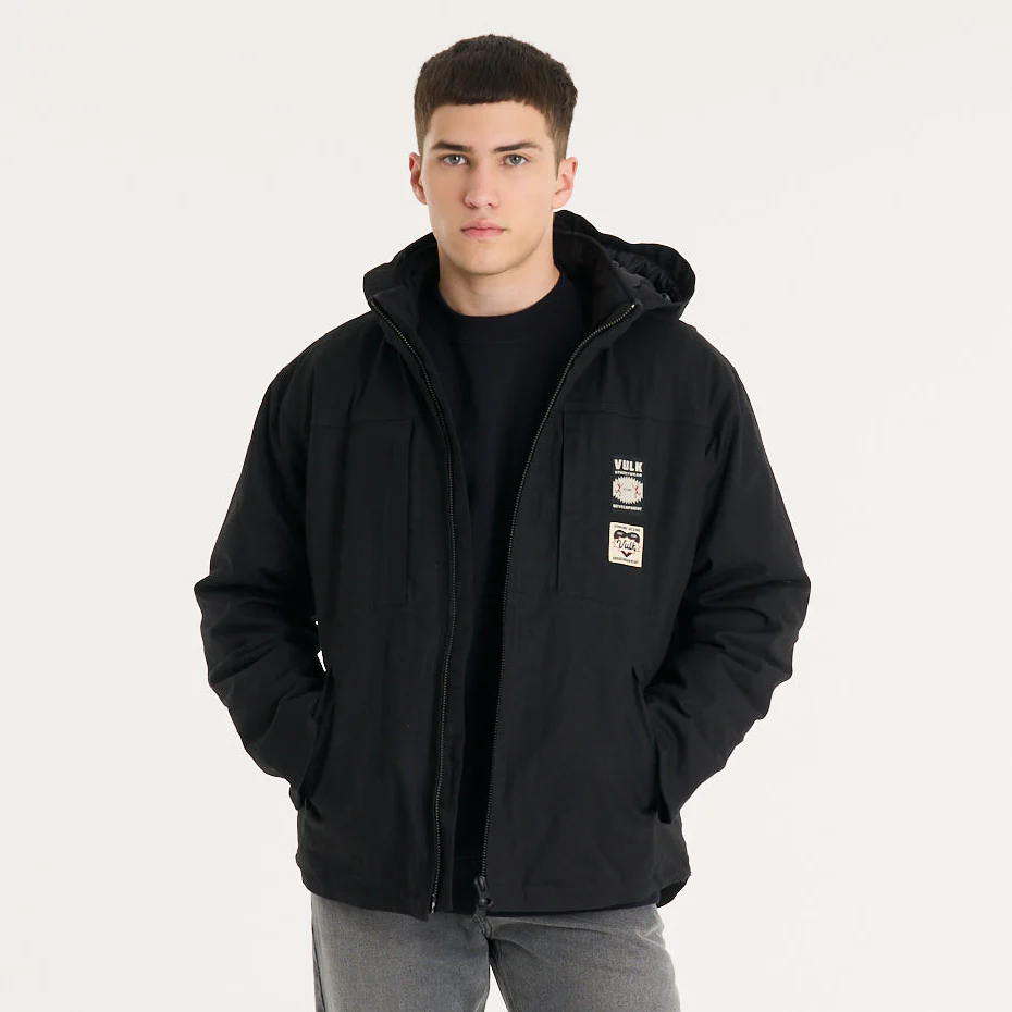 Campera Abrigo Vulk Garage Jacket Black