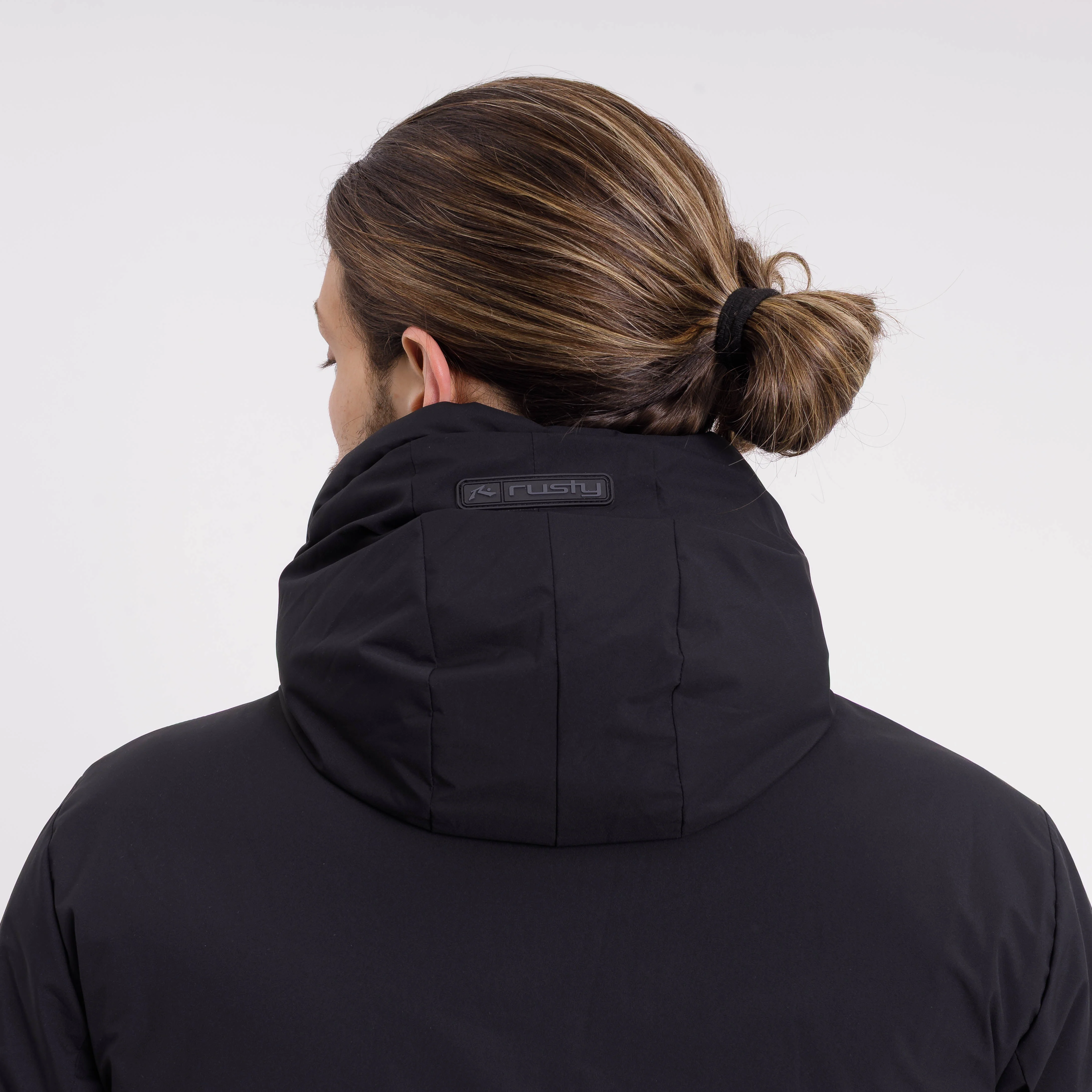 Campera Abrigo Rusty Manchester Parka Jacket Black - Image 5