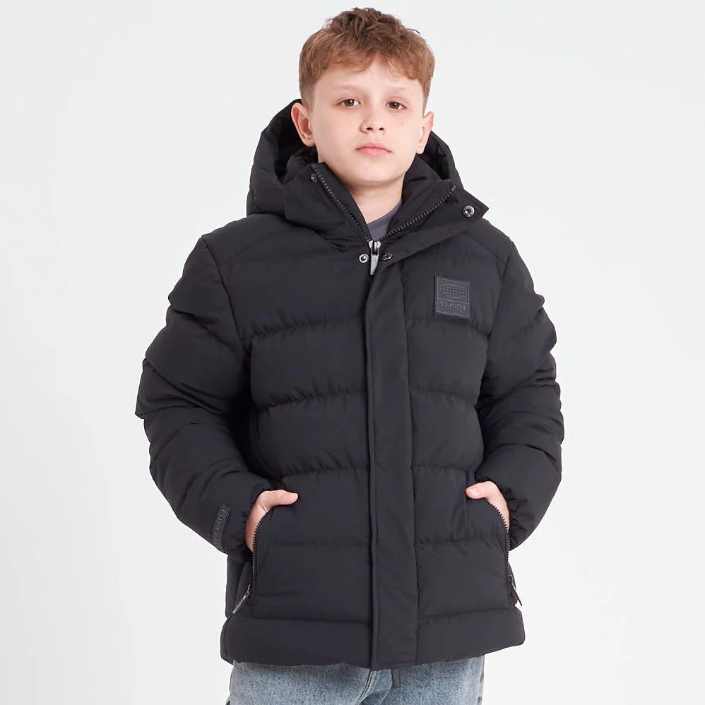 Campera Abrigo Rusty Pruffen Serie 2 Jacket Jr Black - Image 3