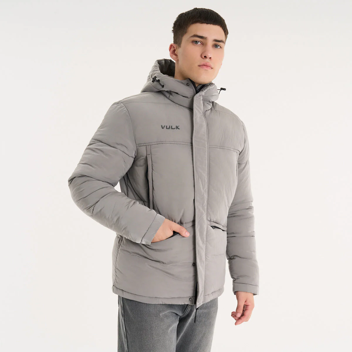 Campera Abrigo Vulk Stellar Jacket Grey - Image 9