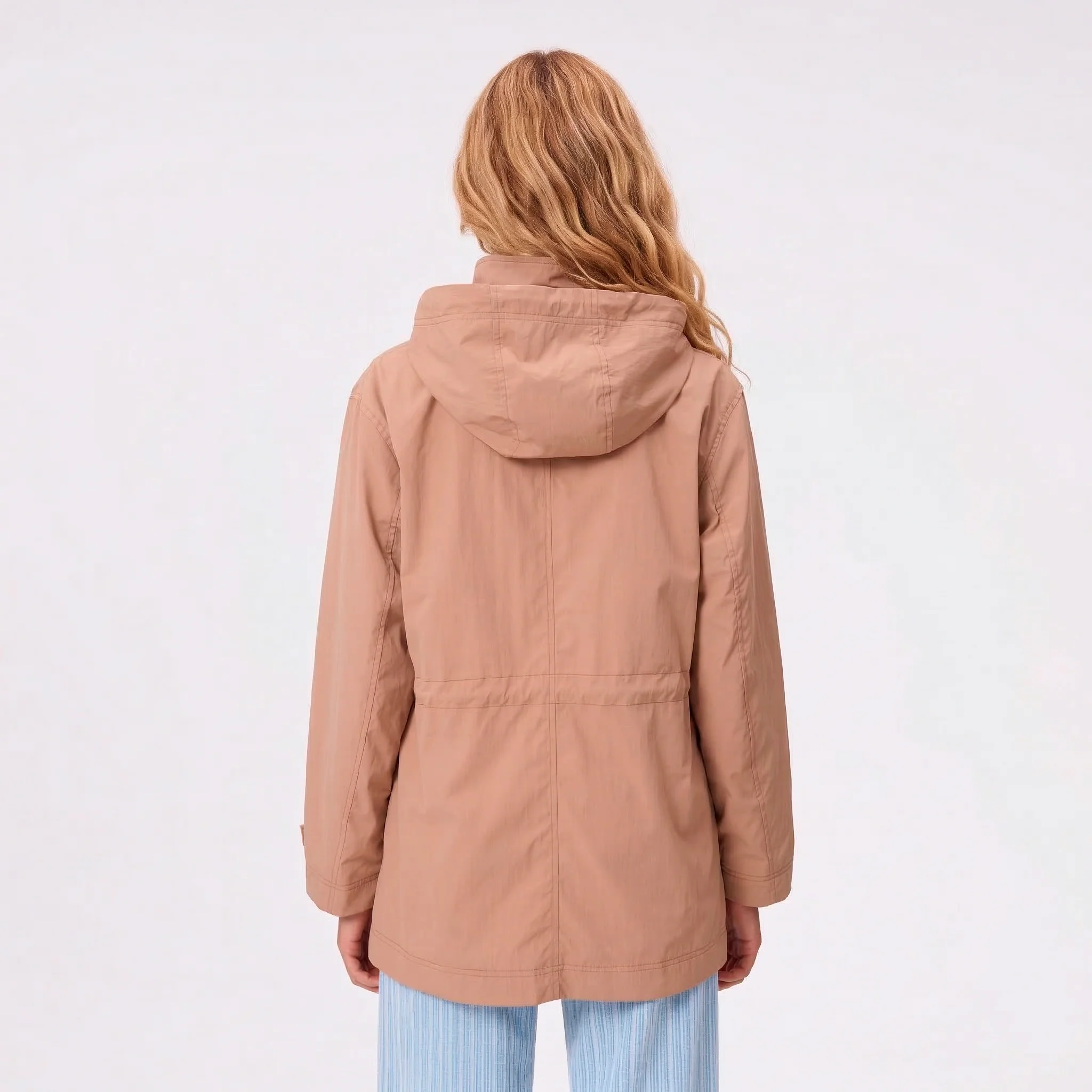 Campera Abrigo Rusty Obley Jacket Ld Taupe - Image 4