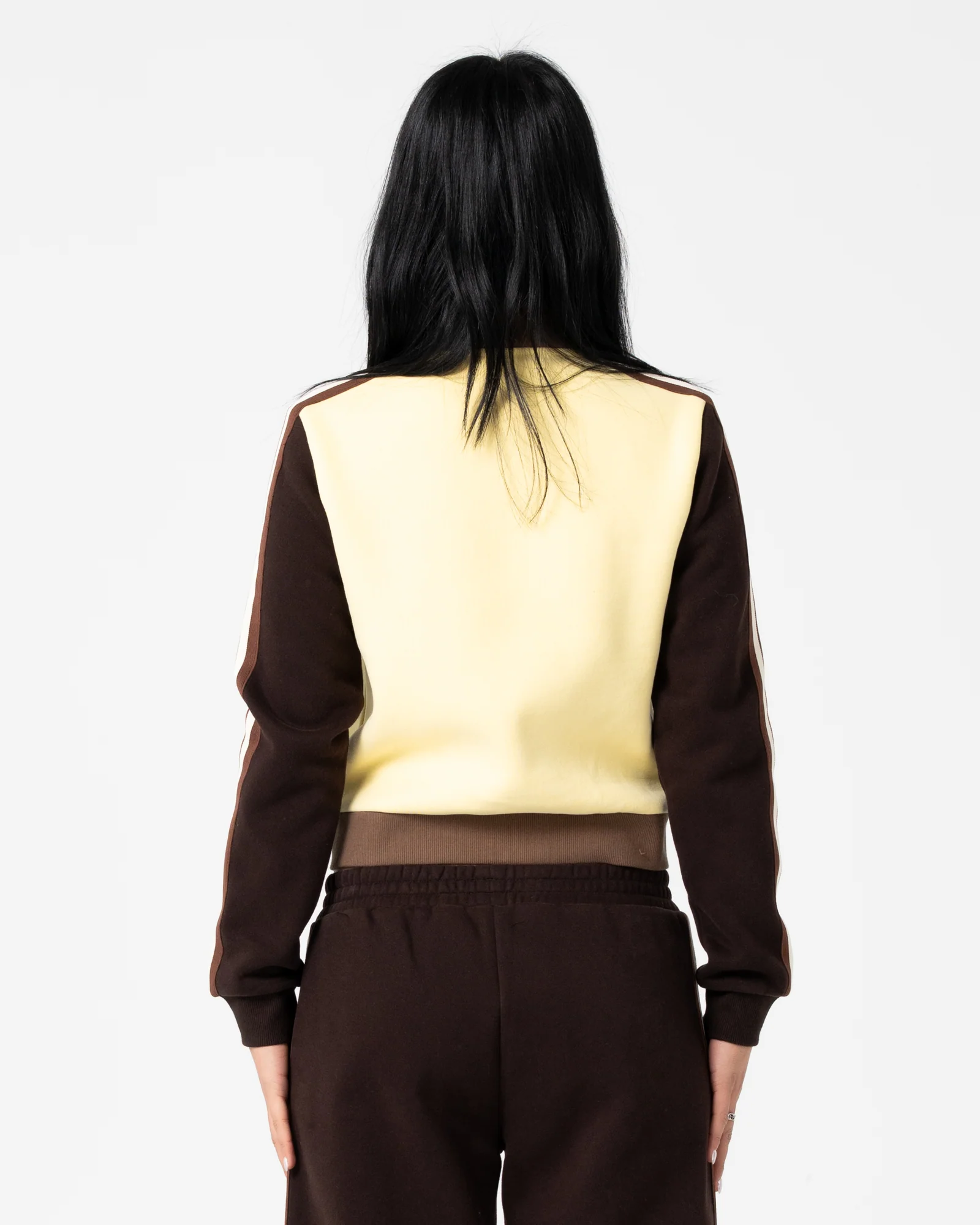 Campera Canguro Rusty Toffee Zip Through Fleece Pale Banana - Image 6
