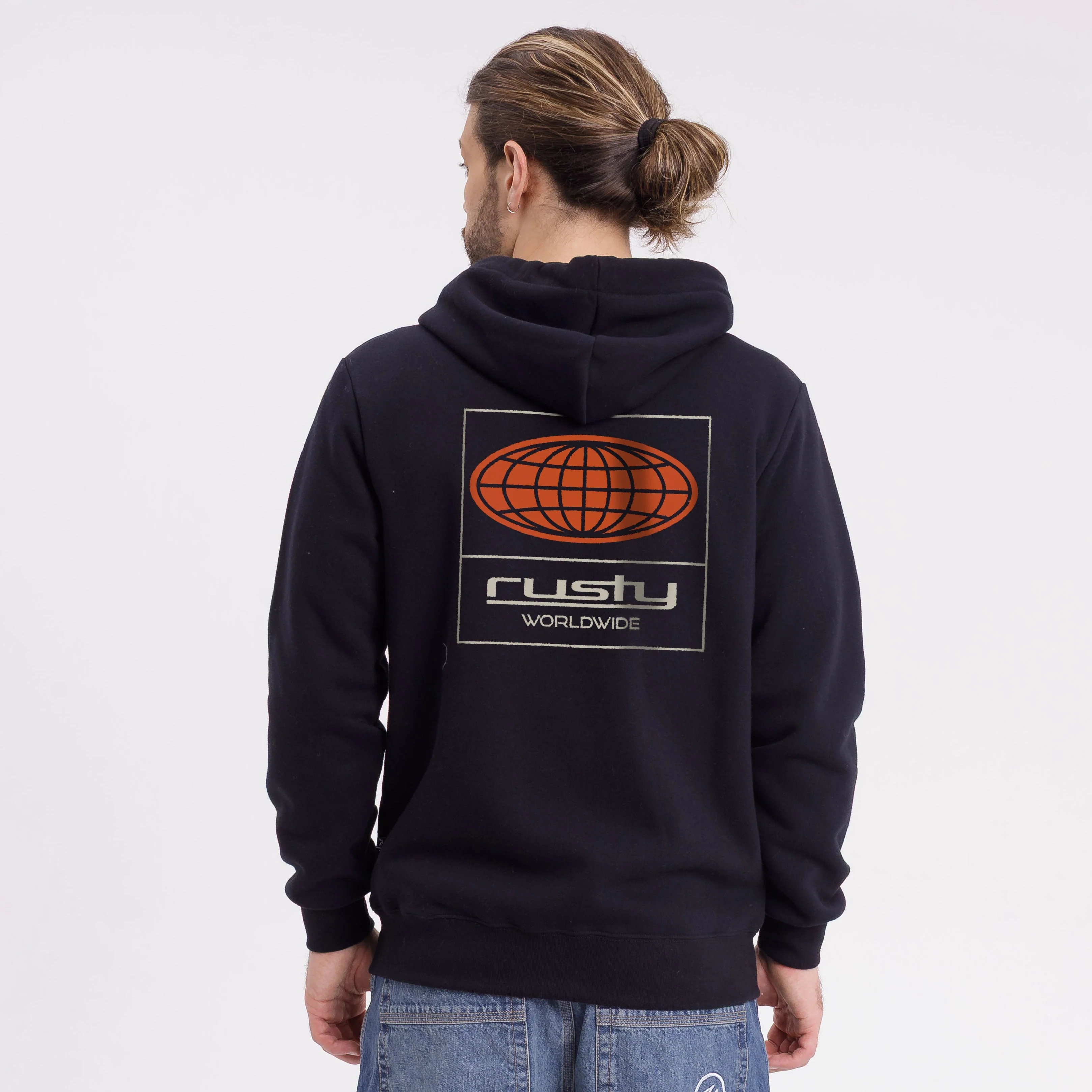 Campera Canguro Rusty Global Confussion Zh Black - Image 3