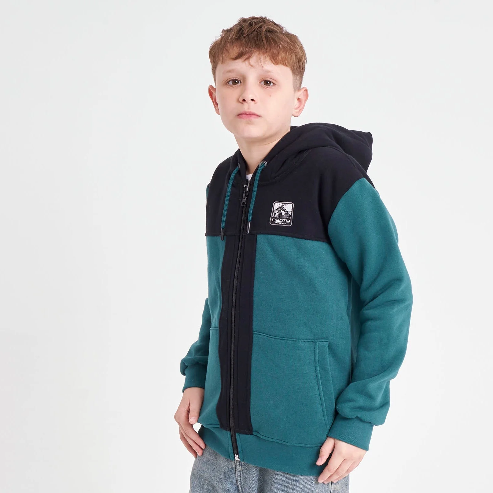 Campera Canguro Rusty Lipa Serie 2 Zh Jr Green B/Black - Image 2
