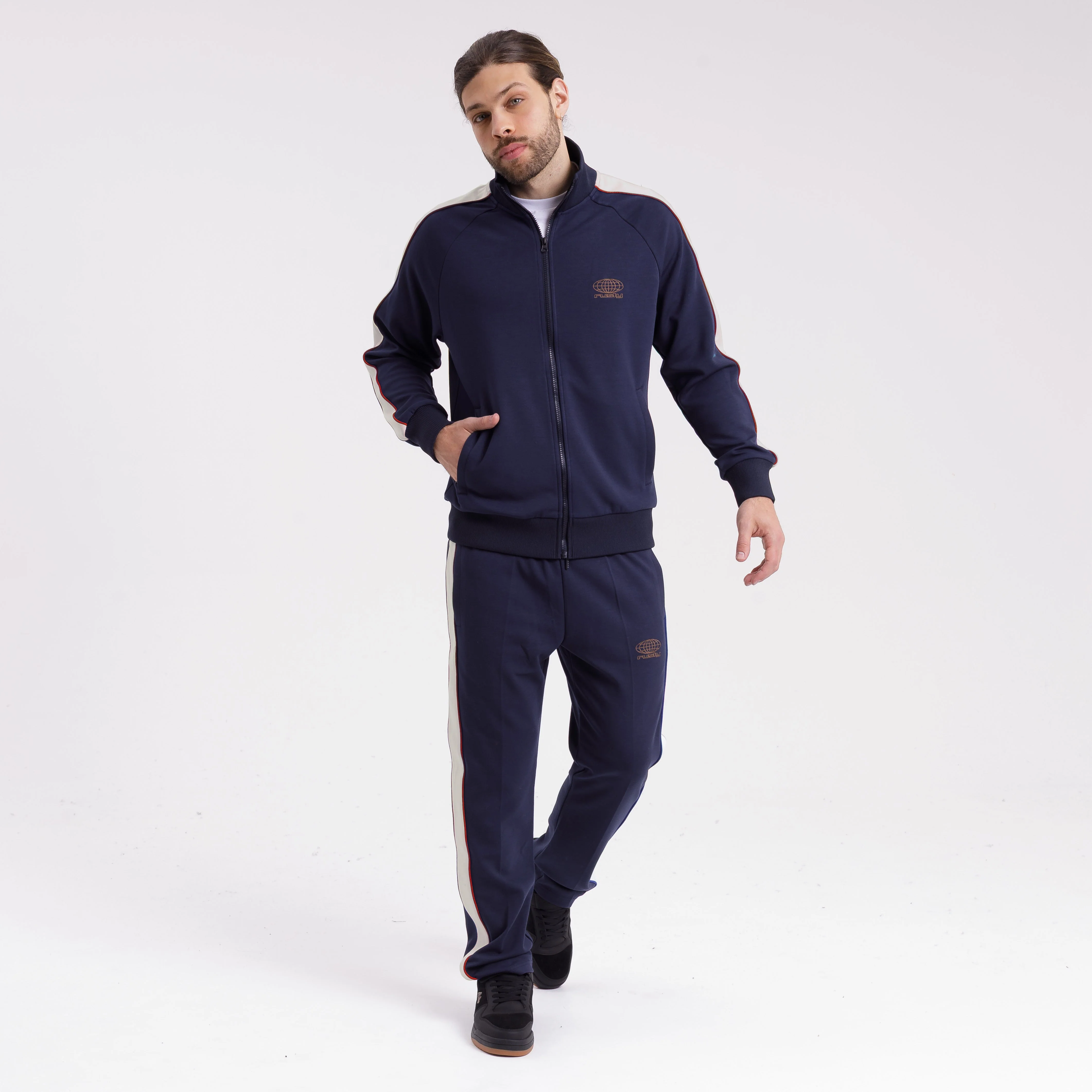Campera Canguro Rusty Lykke Zip Hood Navy - Image 4
