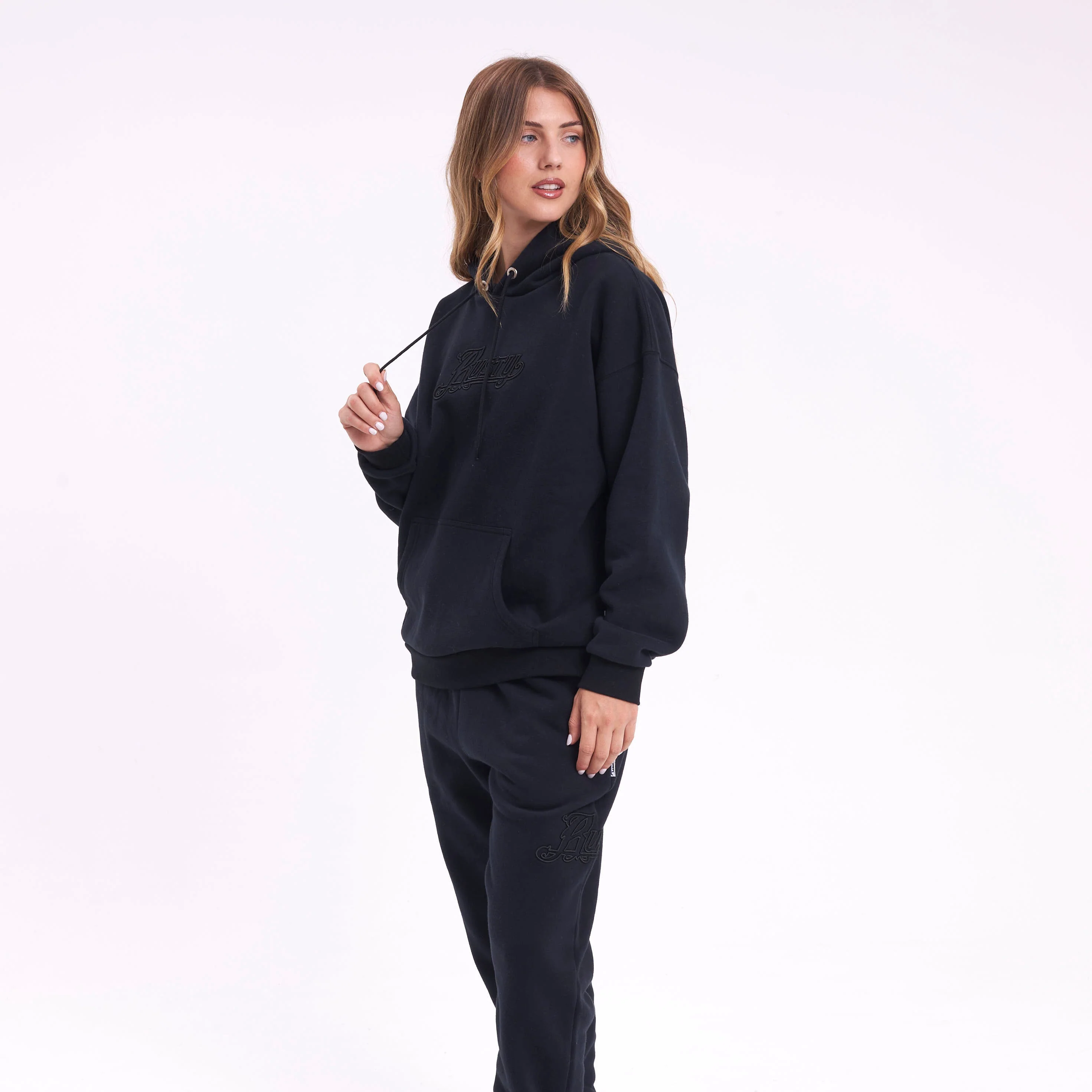 Canguro Rusty Feel Essentials Relaxed Hood Ld Black - Image 3