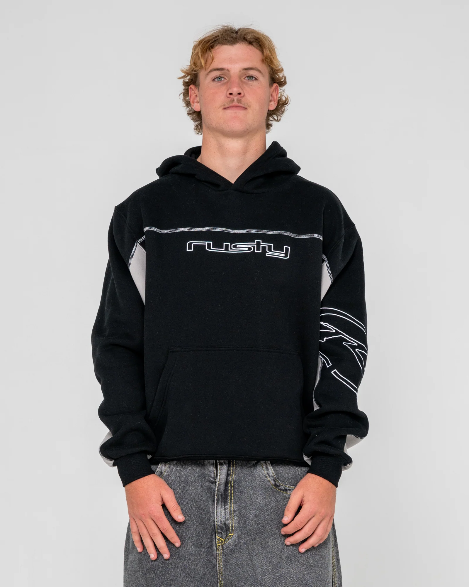 Canguro Rusty Titan Hooded Fleece Black