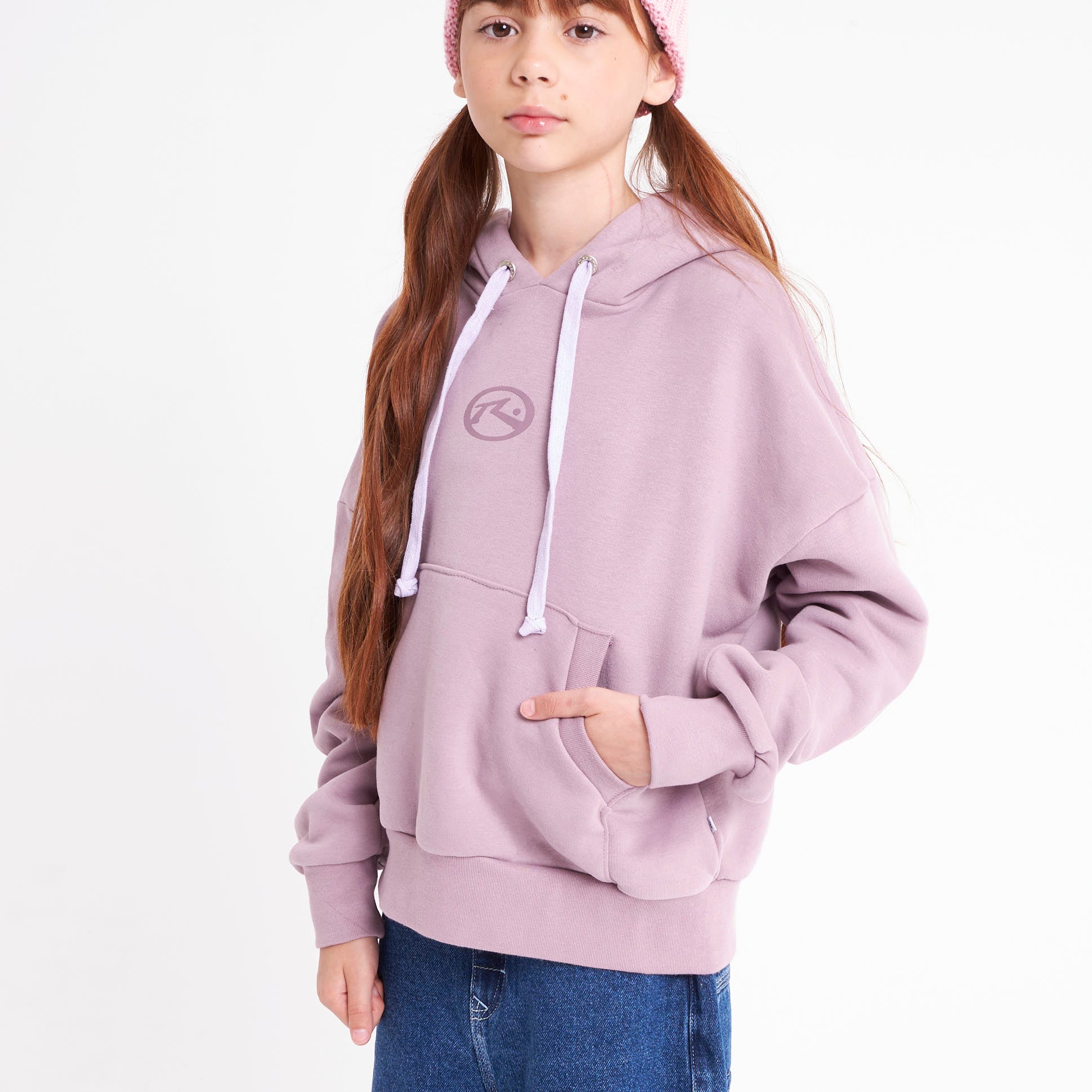 Canguro Rusty Rusty Essential Relaxed Hood Girls Elderberry - Image 3