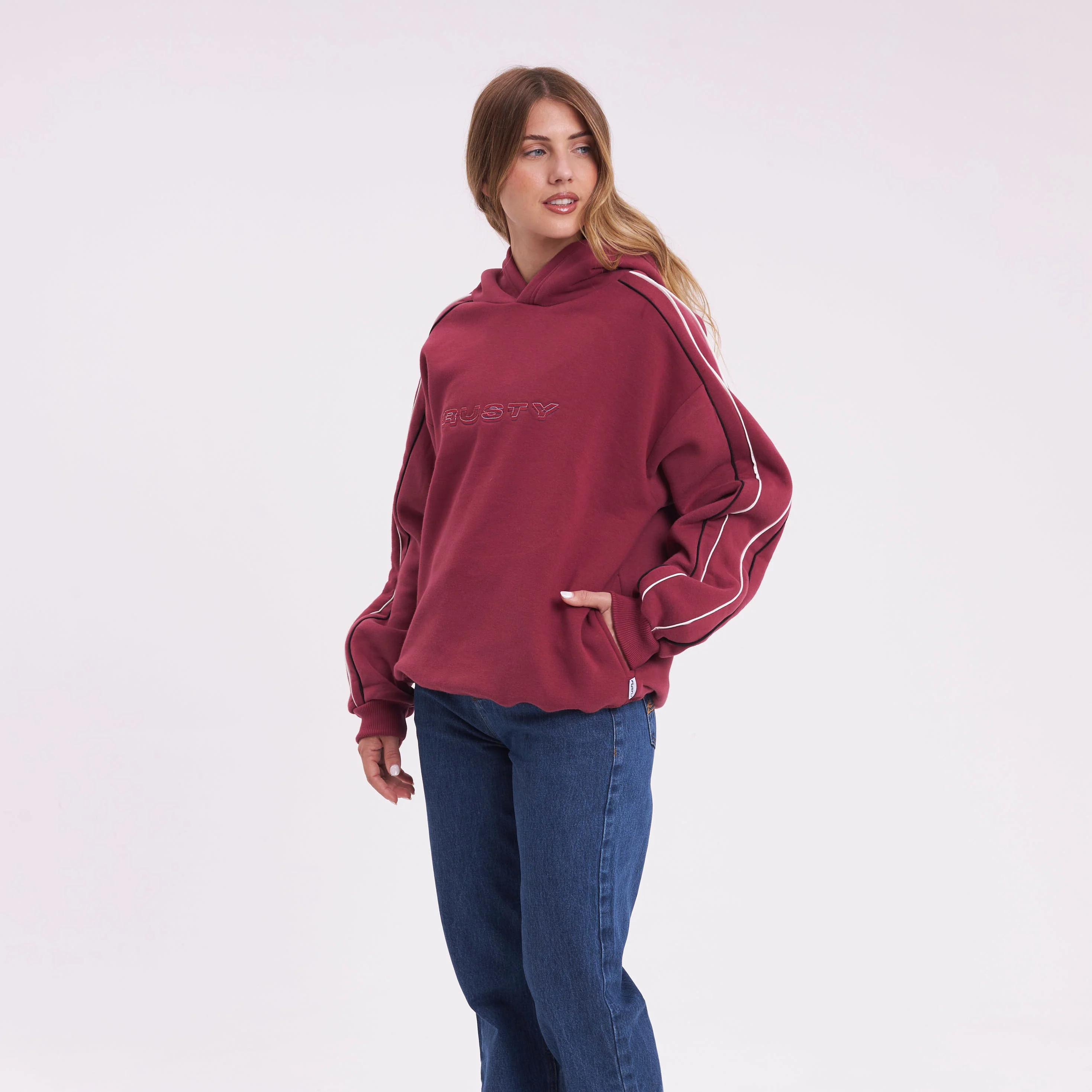 Canguro Rusty Red Raw Archival Oversized Hood Ld Rhubarb - Image 3
