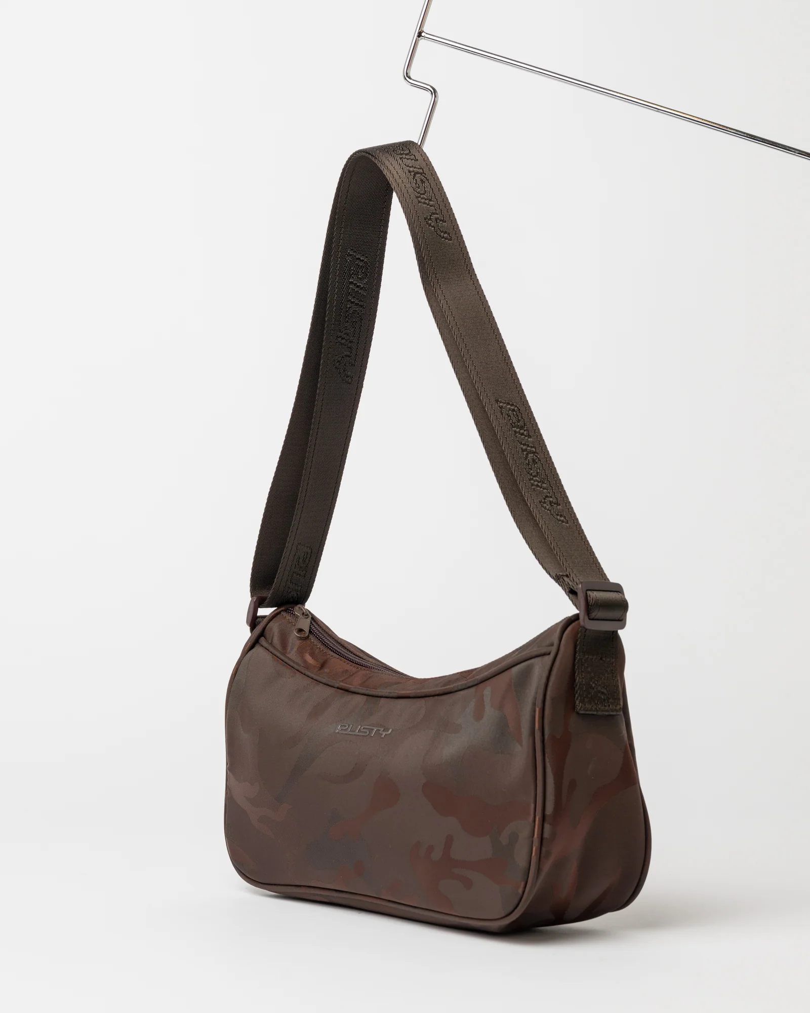 Cartera Rusty Stellar Nylon Camo Crossbody Bag Java - Image 3