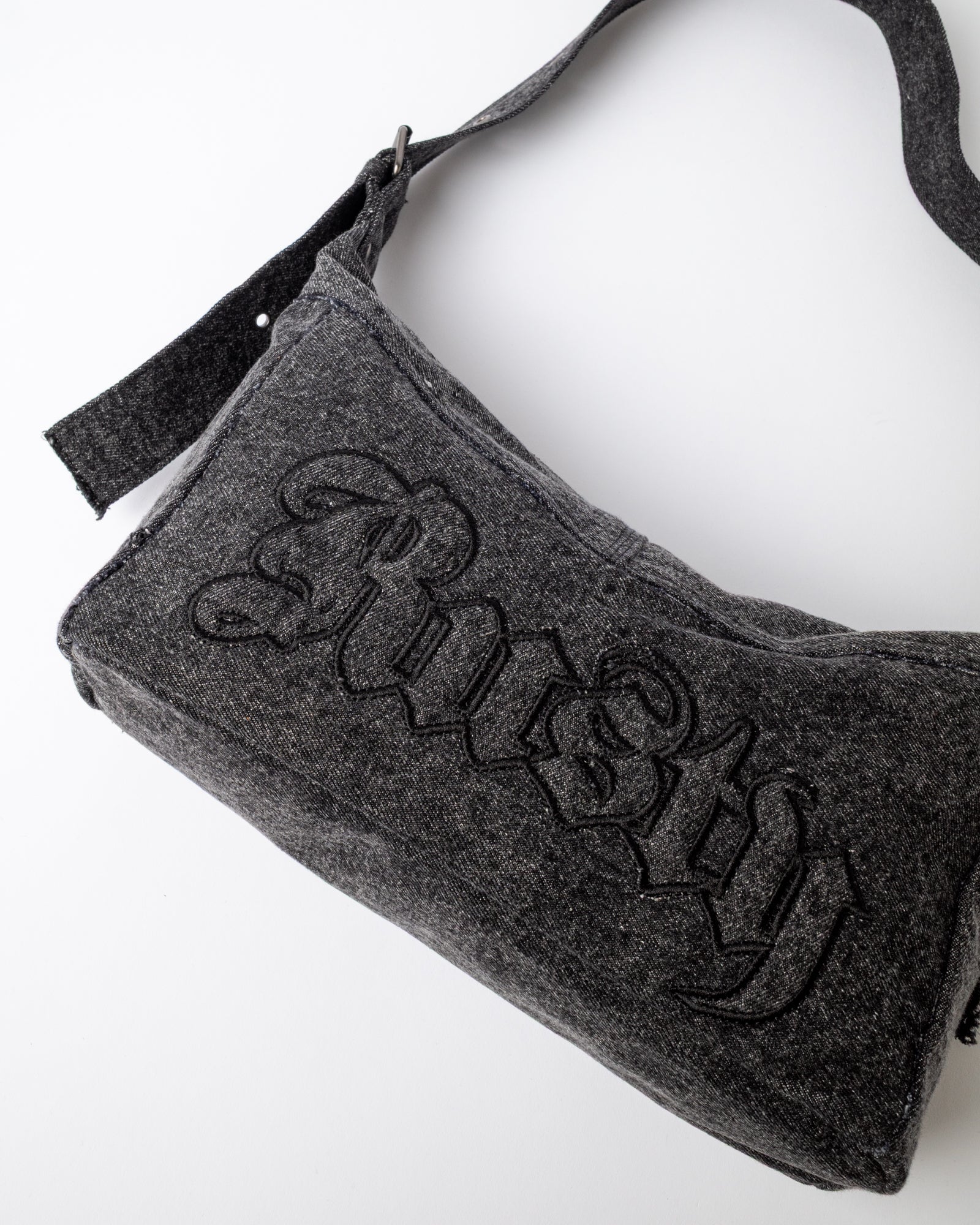 Cartera Rusty Roxanne Denim Shoulder Bag Washed Black - Image 8