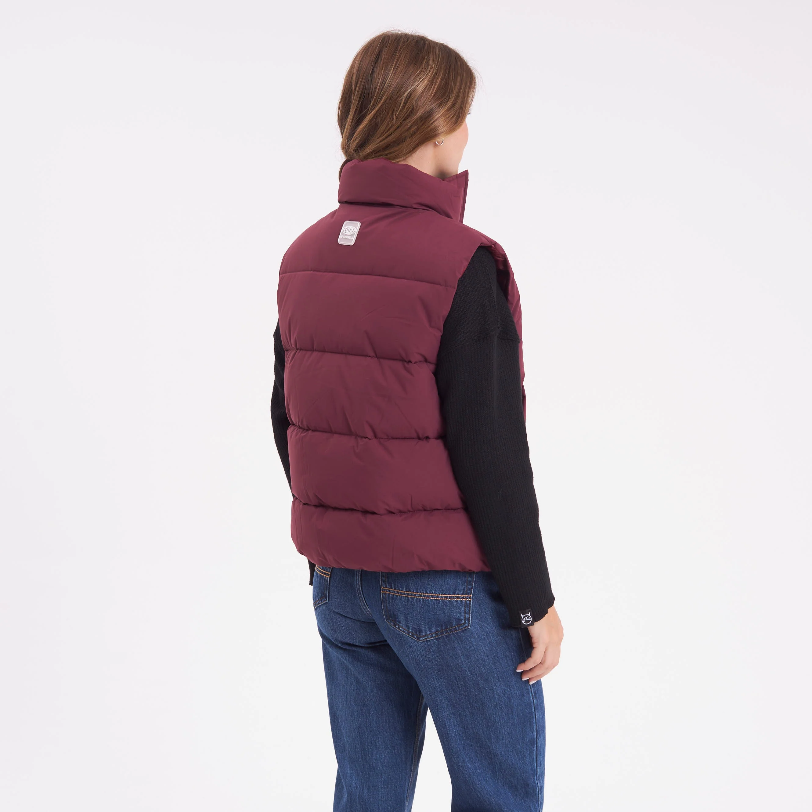 Chaleco Rusty Beautiful Puffer Vest Ld Burgundy - Image 4