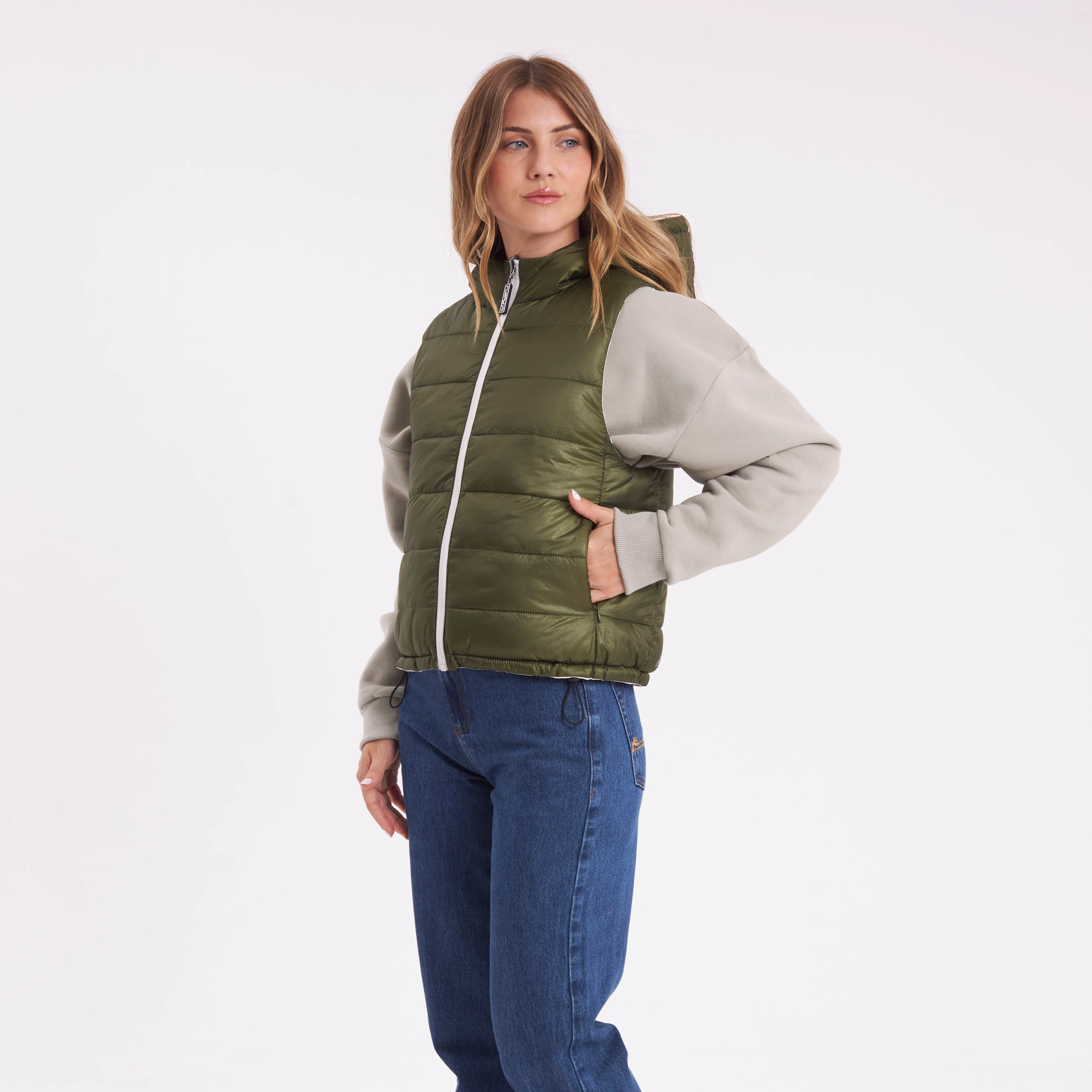 Chaleco Rusty The Secret Rever Puffer Vest Ld Snow White - Image 14