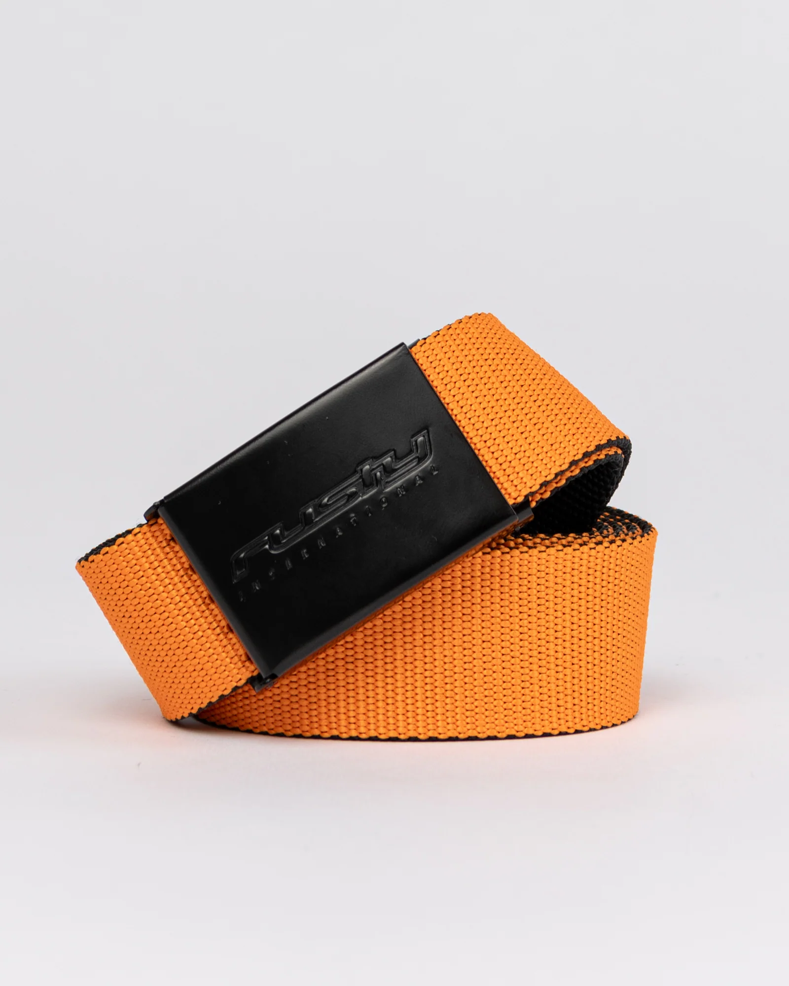Cinturon Rusty Bright Side Webbing Belt Black/Persimmon Orange