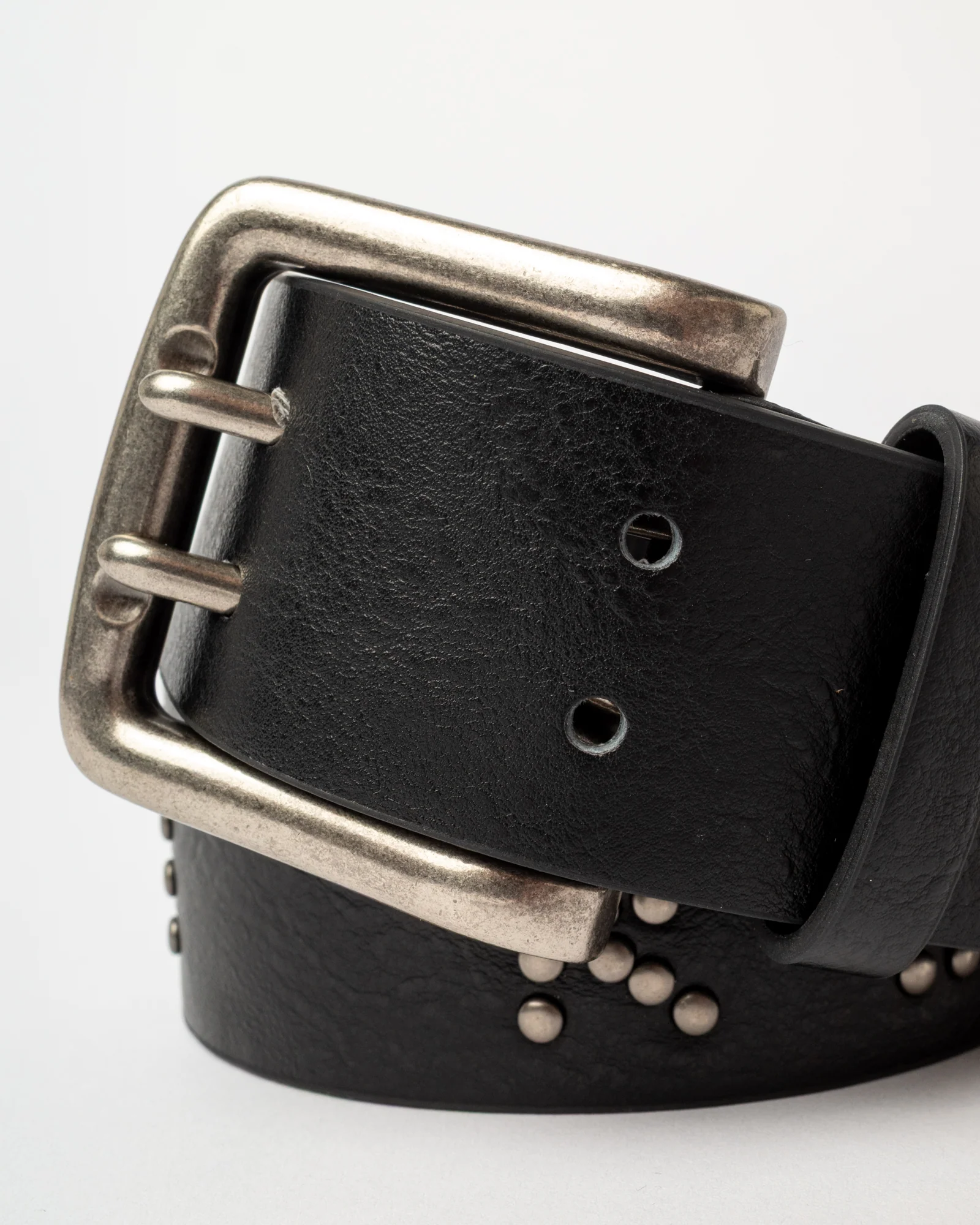 Cinturon Rusty Tease Leather Stud Belt Black - Image 5