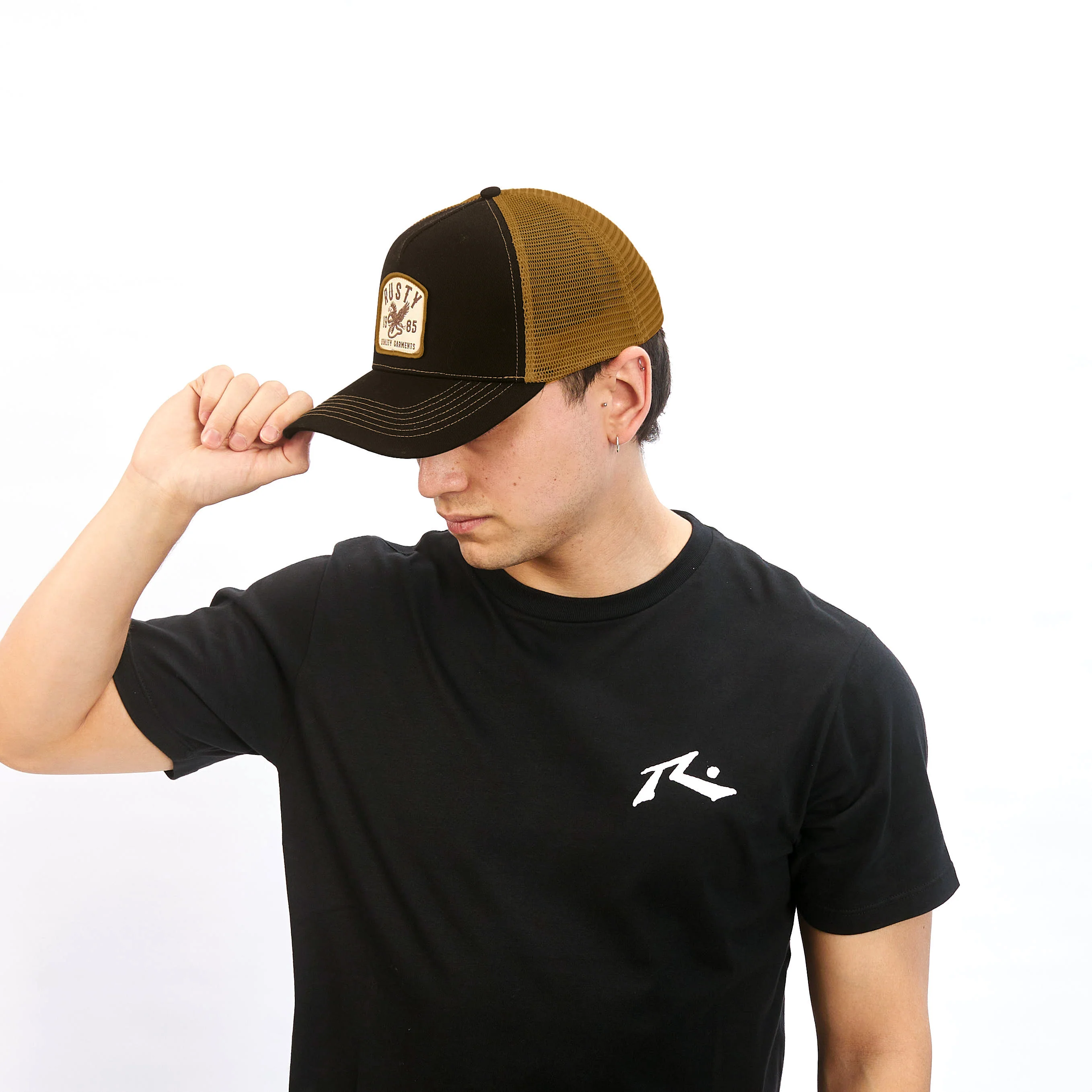 Gorra Rusty Suture Trucker Cap Brown - Image 2