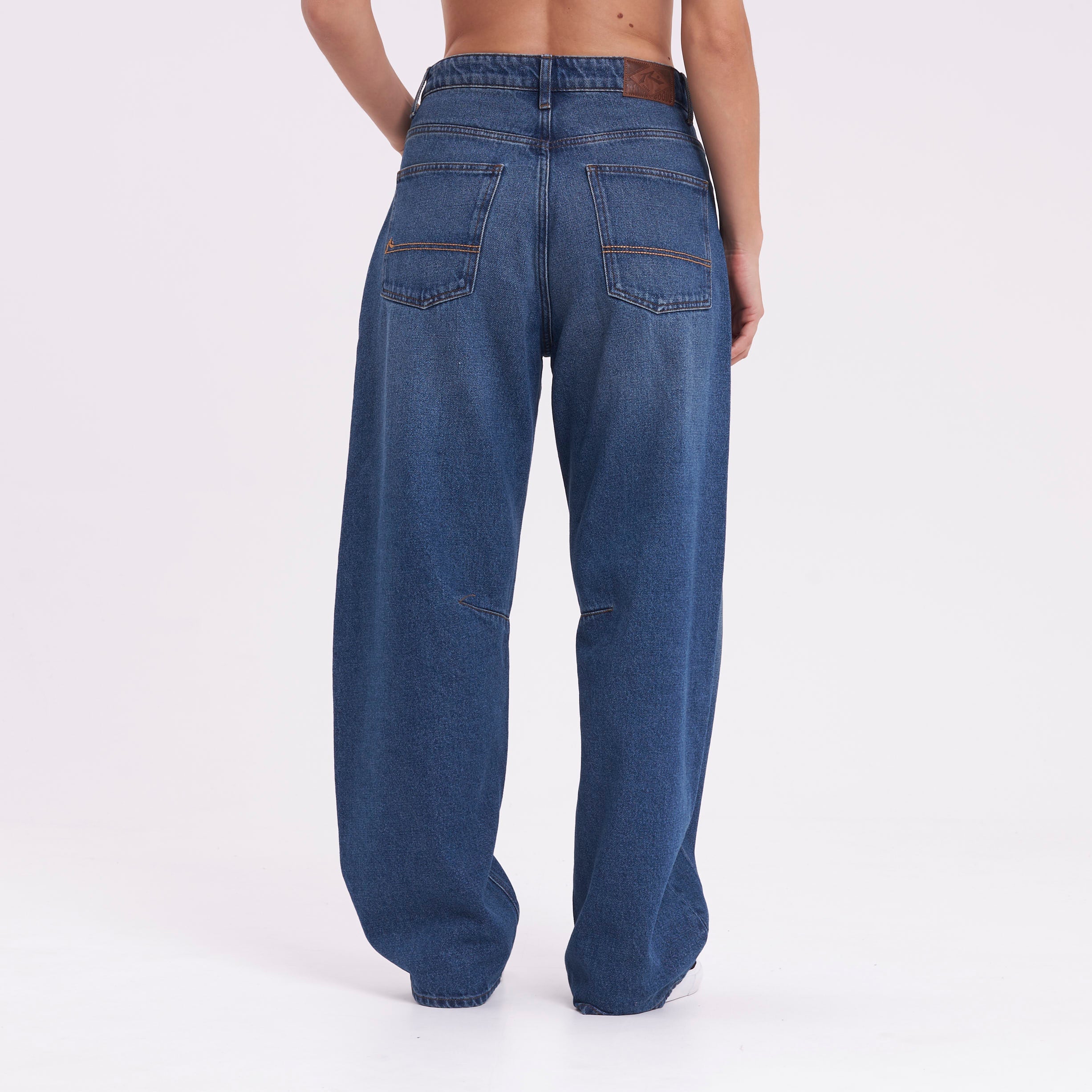 Jean Rusty Mercy Baggy Mid Rise Jean Ld Middy Blue - Image 5