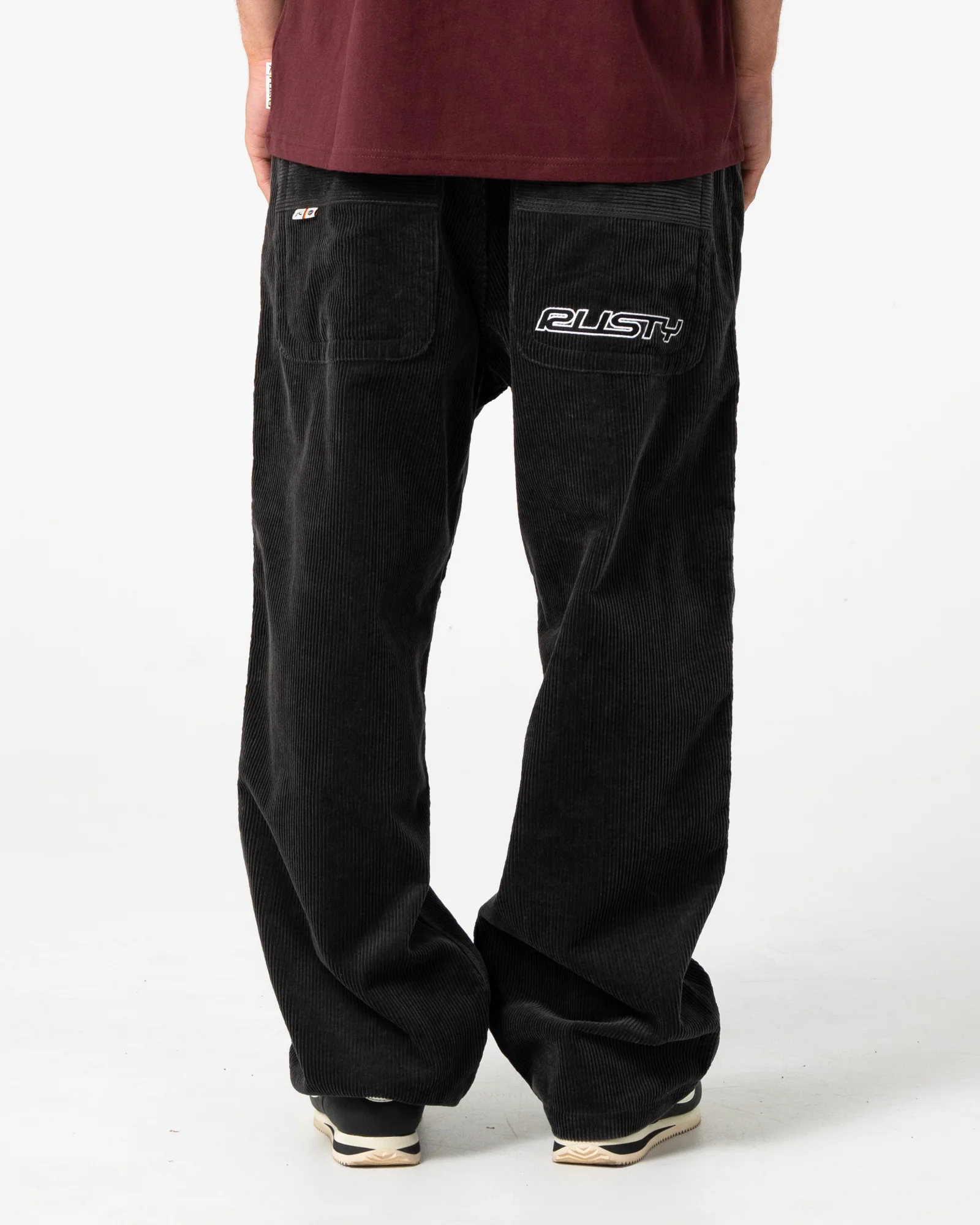 Pantalon Rusty Flip Daddy Cord Pant Coal - Image 5