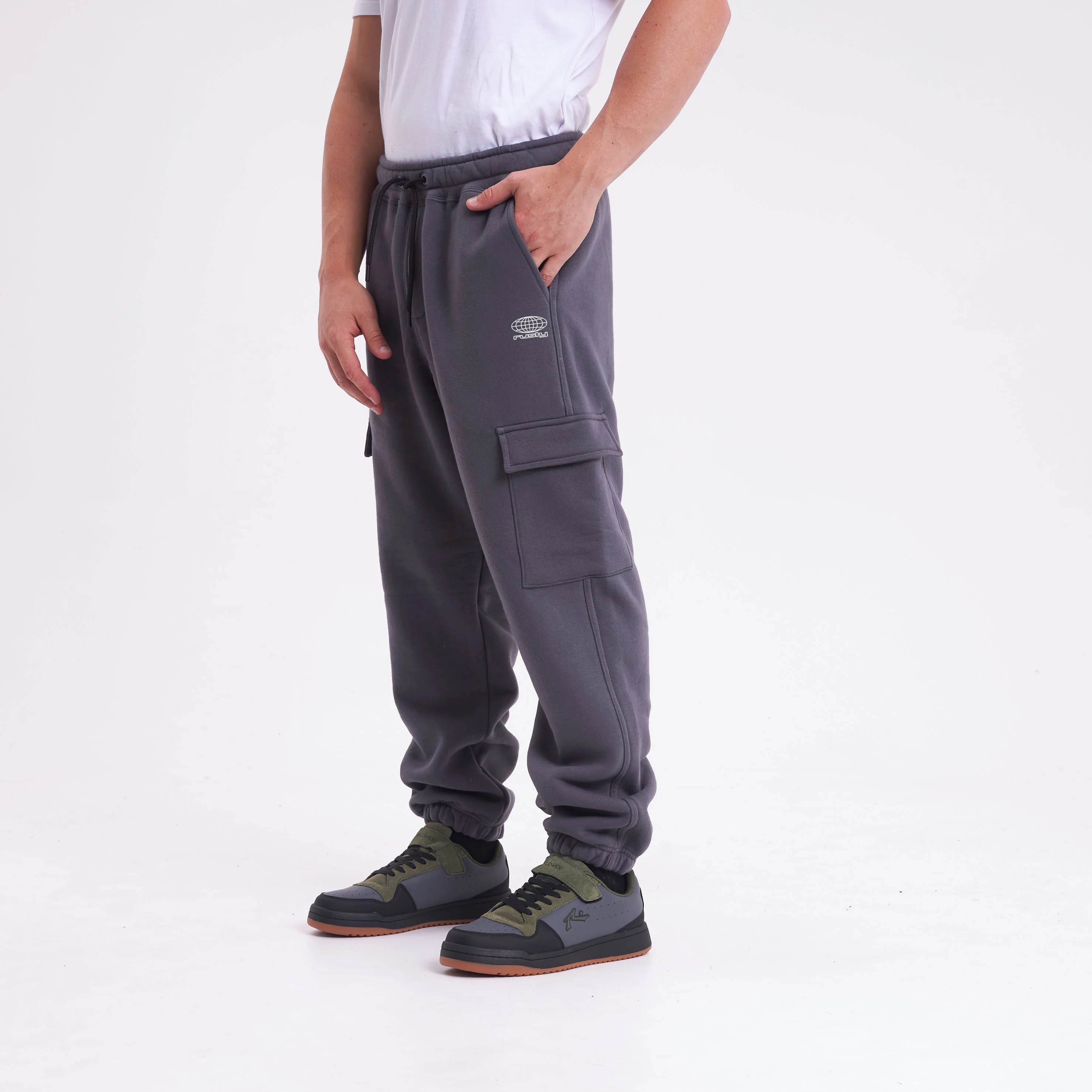Jogging Rusty Trail Cargo Trackpant Dark Grey - Image 3