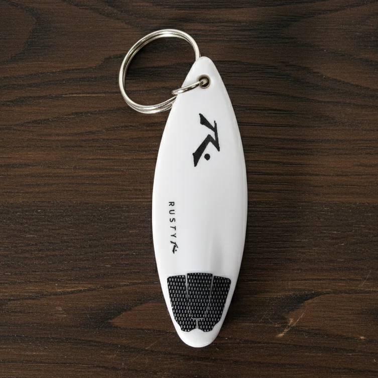 Llavero Rusty Surf Bottle Opener Keychain White - Image 2