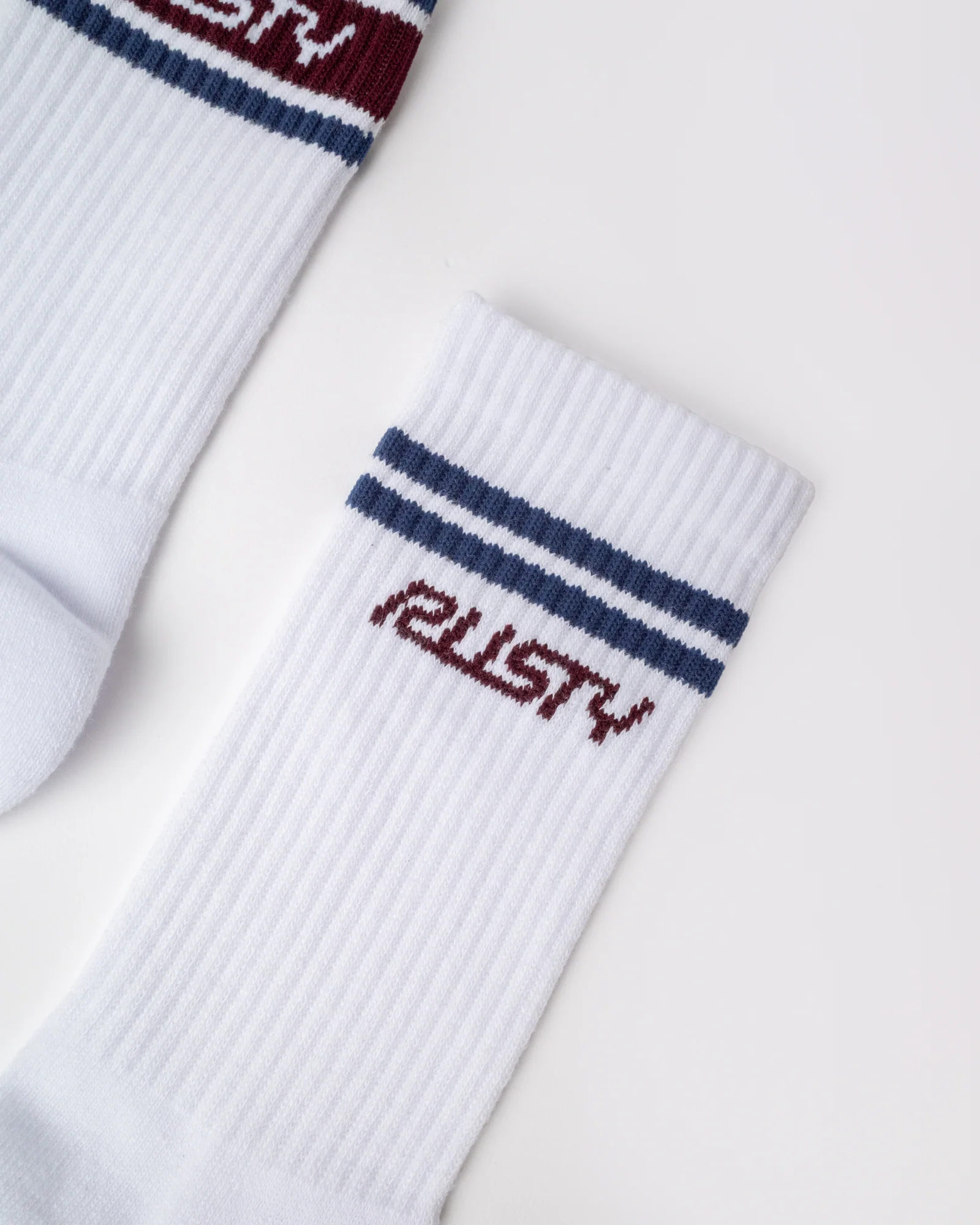 Medias Rusty Shake Up Crew 3-Sock Pack White - Image 3