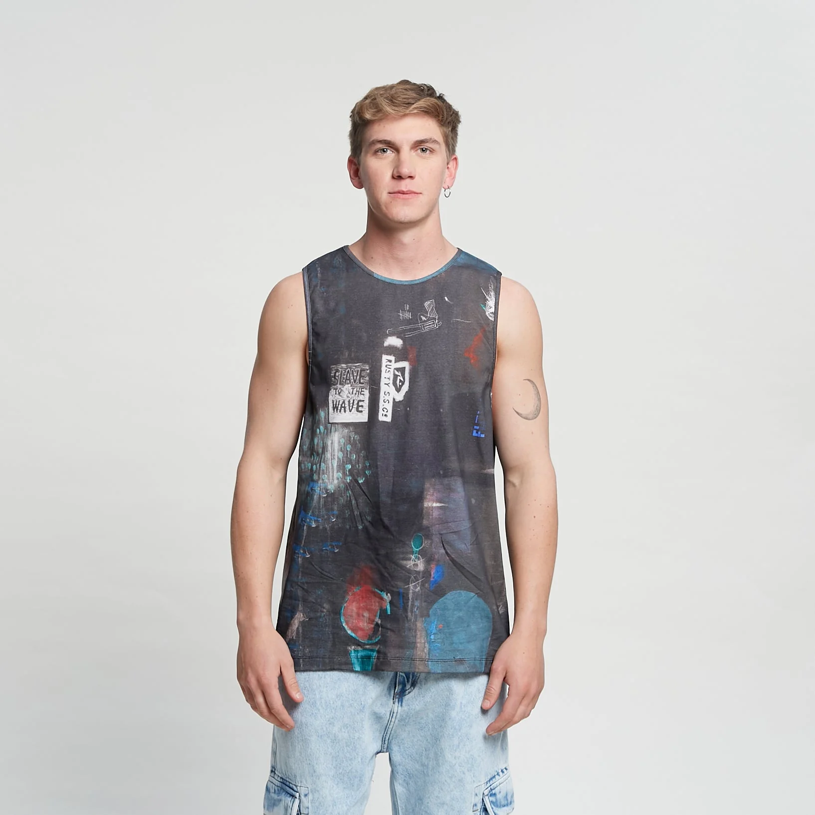 Musculosa Rusty Slave To The Wave Tank Fullprint - Image 4