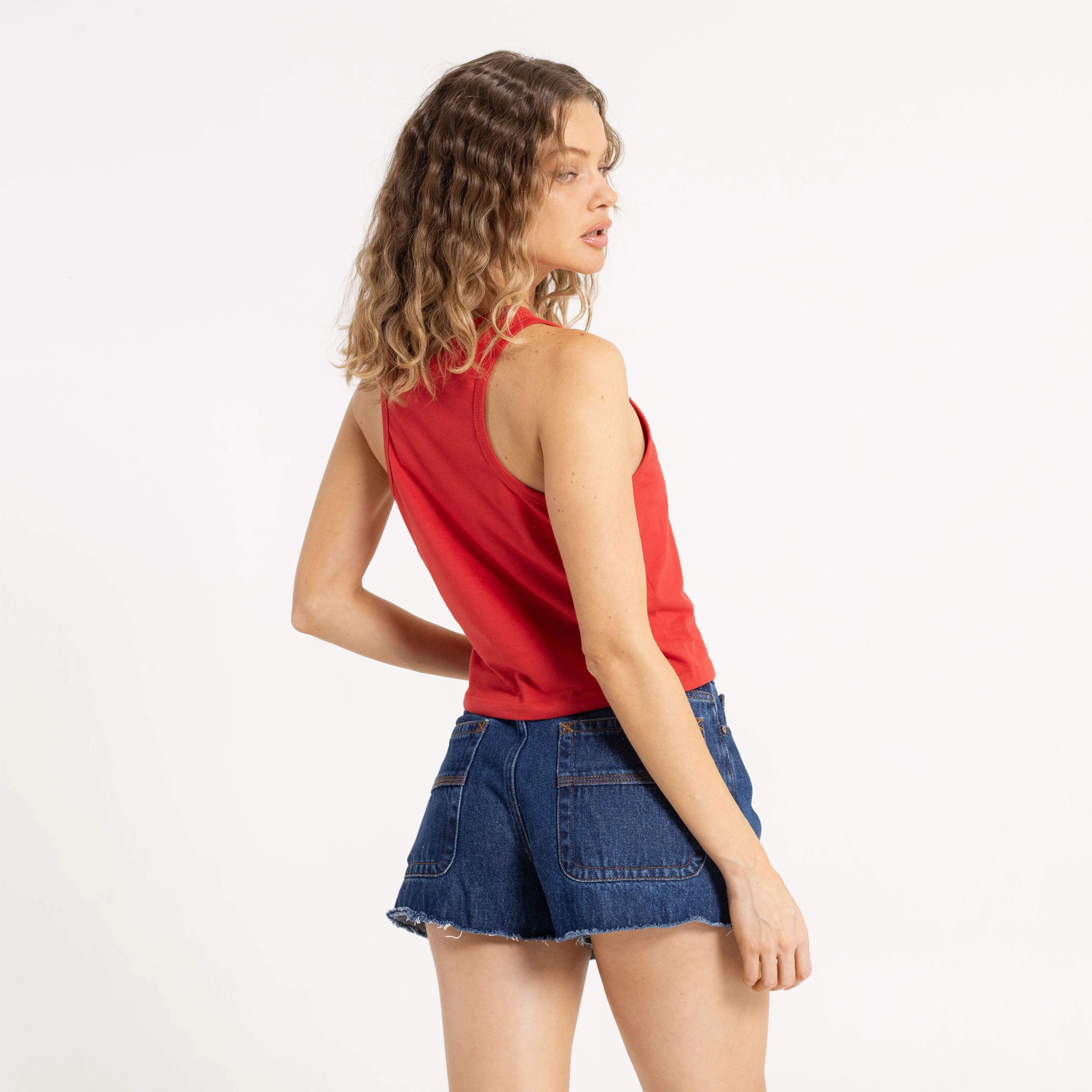 Musculosa Rusty Red Raw Archival Racer Tank Ld Salsa - Image 3