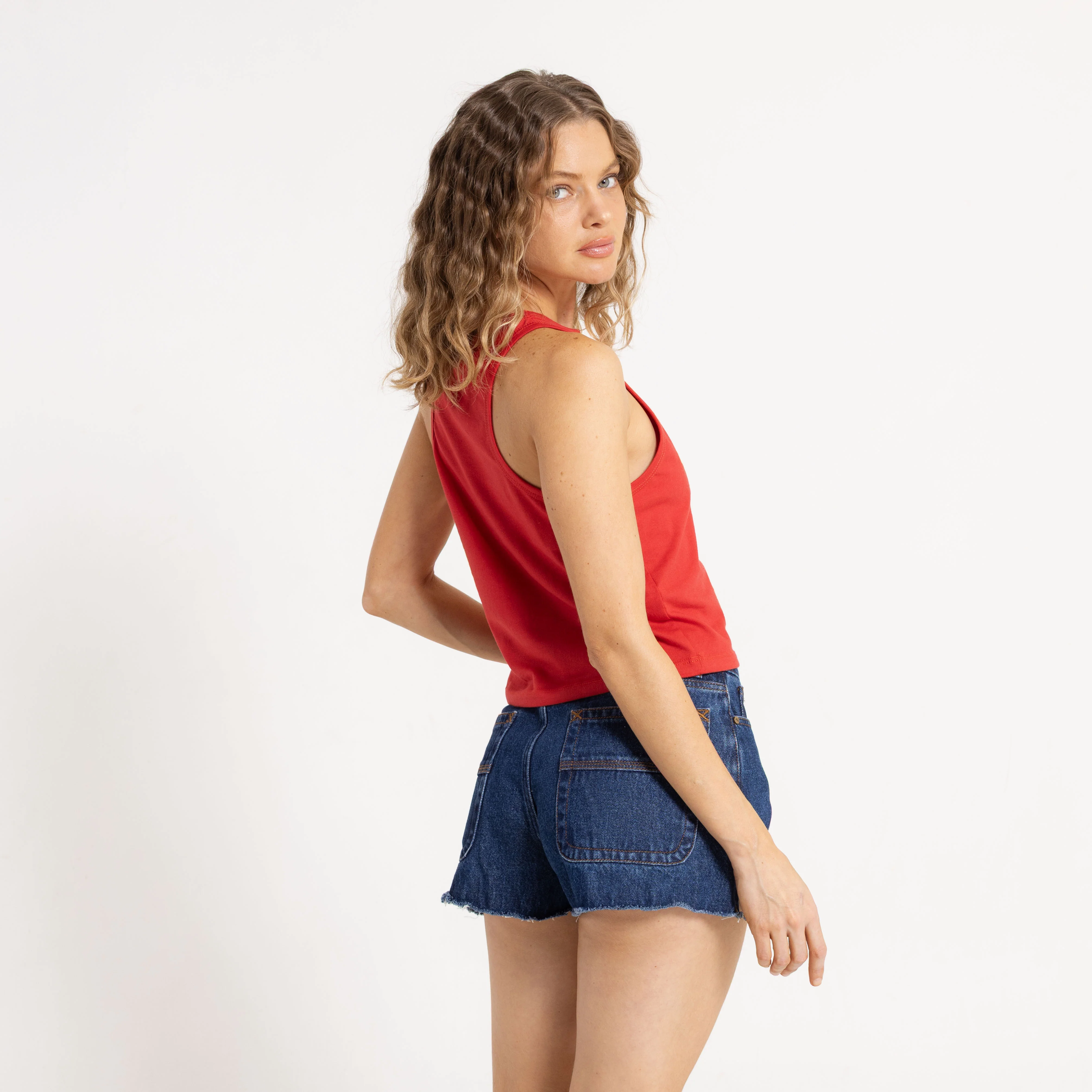 Musculosa Rusty Red Raw Archival Racer Tank Ld Salsa - Image 4