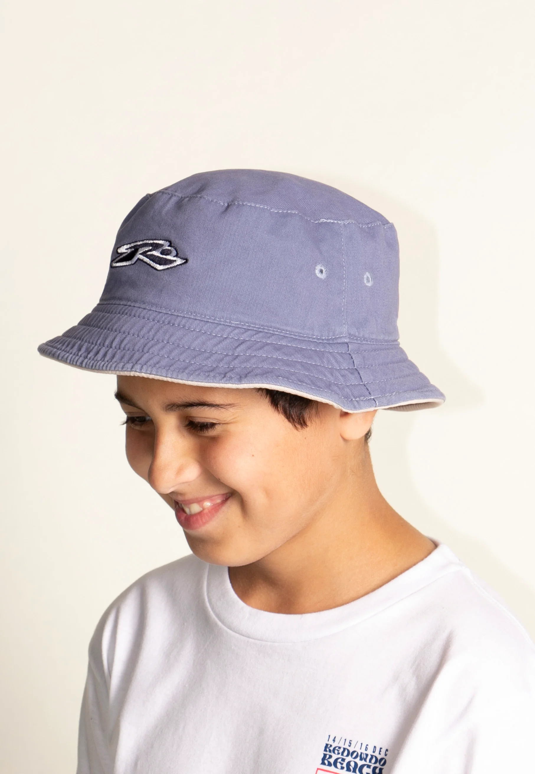 Pilusos Rusty Kick Flip Reversible Bucket Hat Boys* China Blue - Image 3