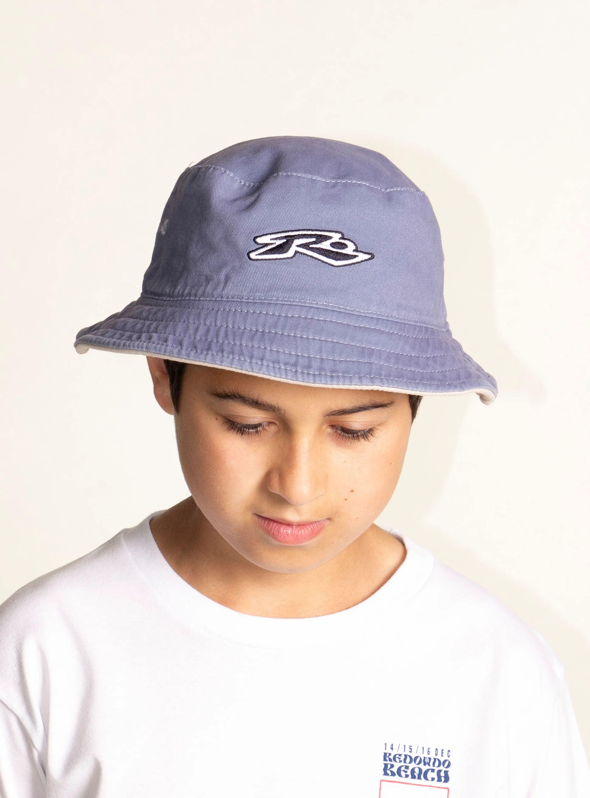 Pilusos Rusty Kick Flip Reversible Bucket Hat Boys* China Blue - Image 4