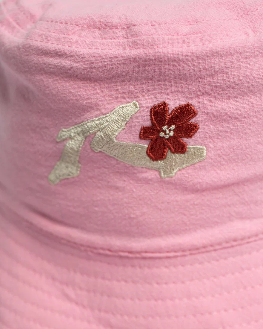 Pilusos Rusty Spring Time Reversible Bucket Hat* Pink Diamond - Image 3