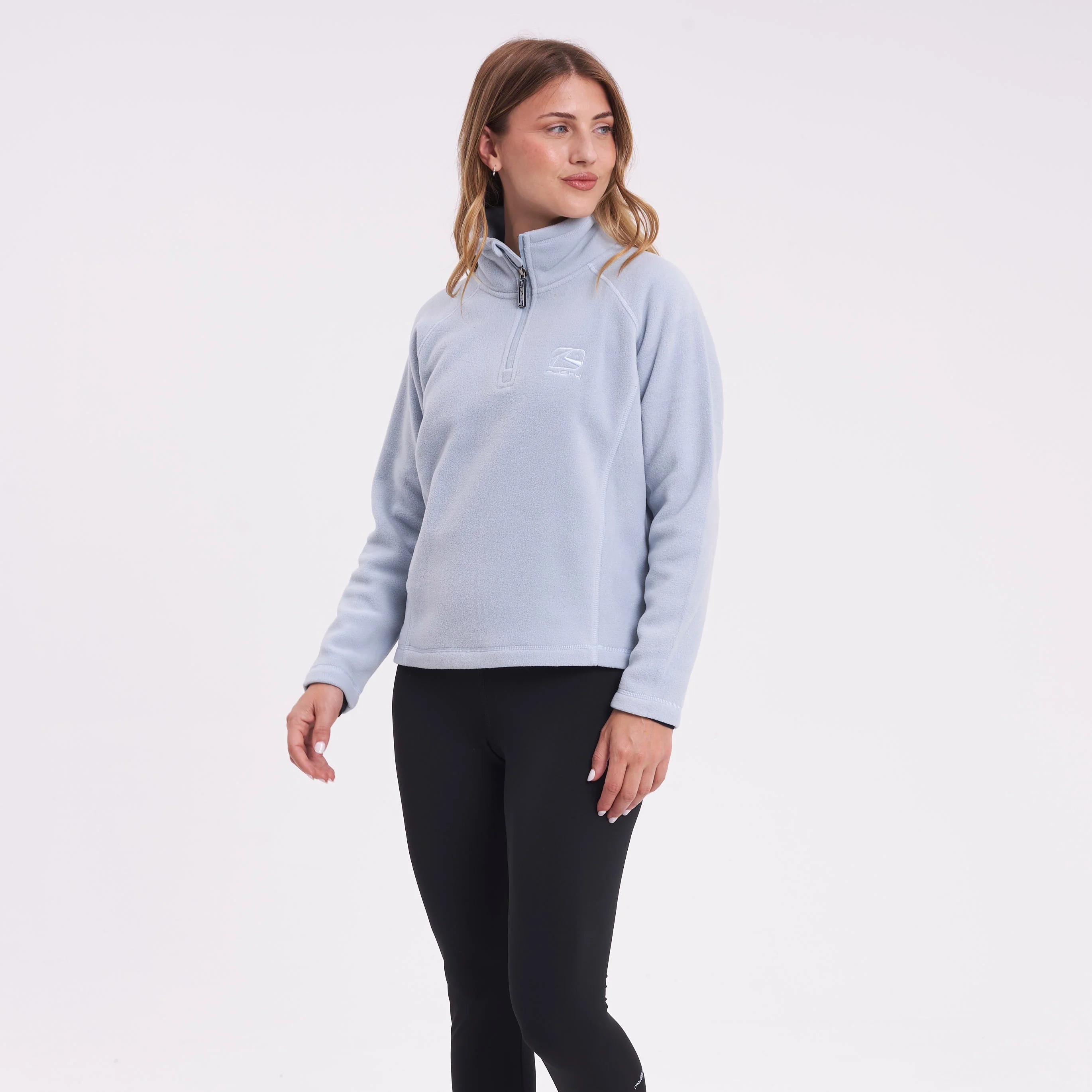 Polar Rusty Mystic Half Zip Neck Polar Fleece Ld Grey Ice - Image 5