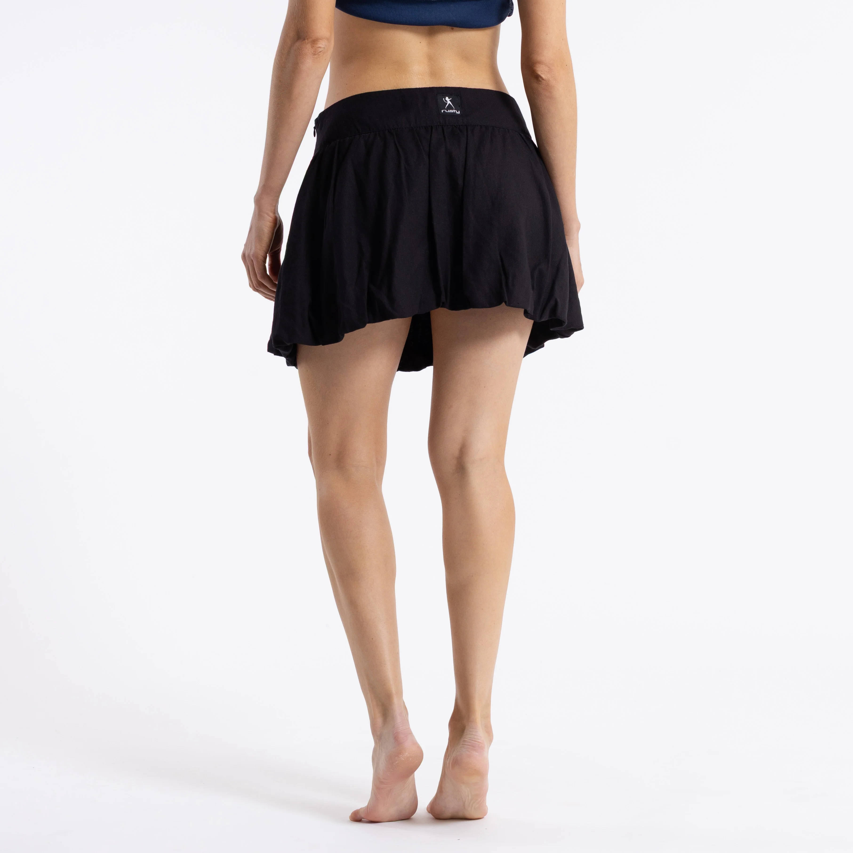 Pollera Rusty Summer Court Low Rise Bubble Skirt Ld Black - Image 4
