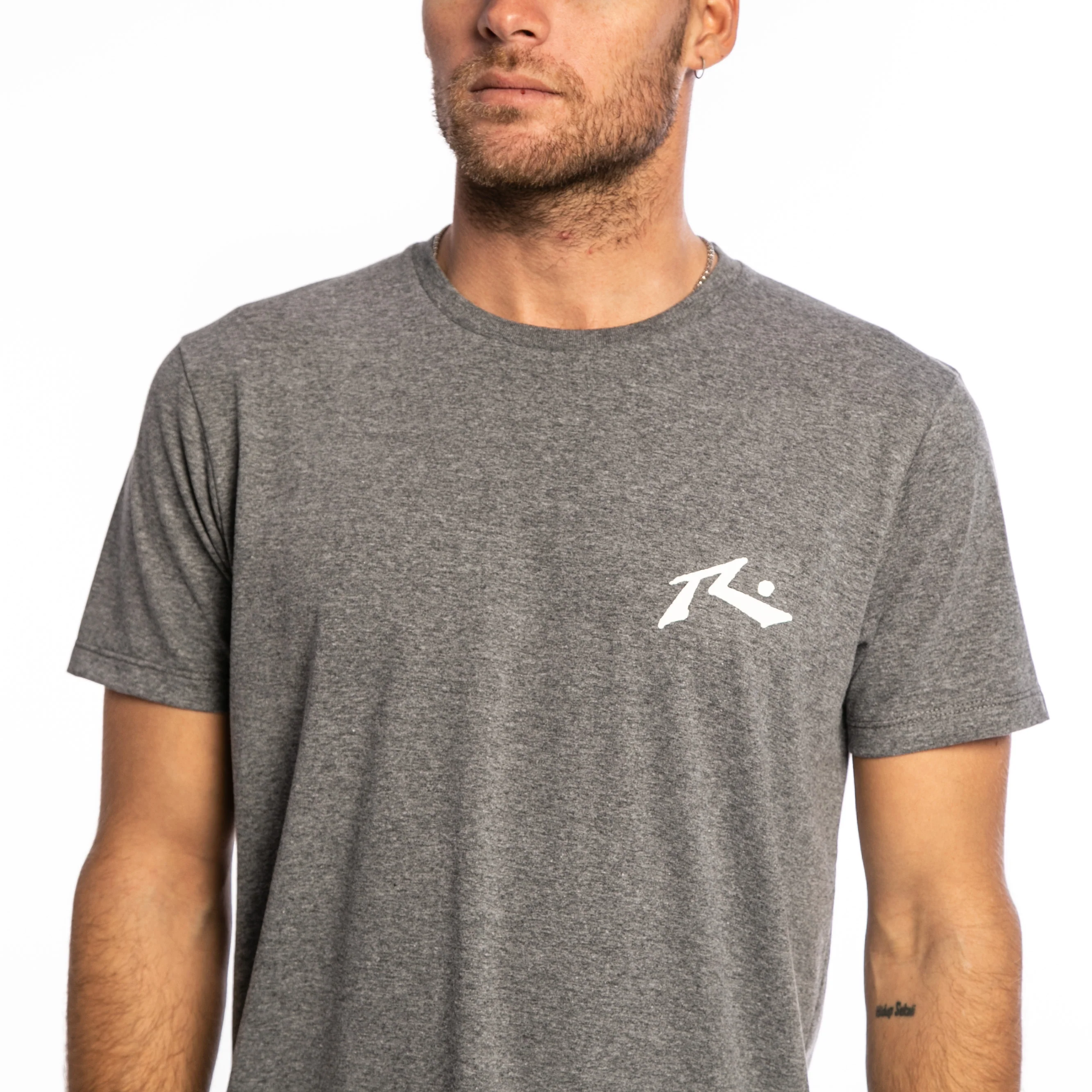 Remera Hombre Rusty Competition Gris Melange - Image 3