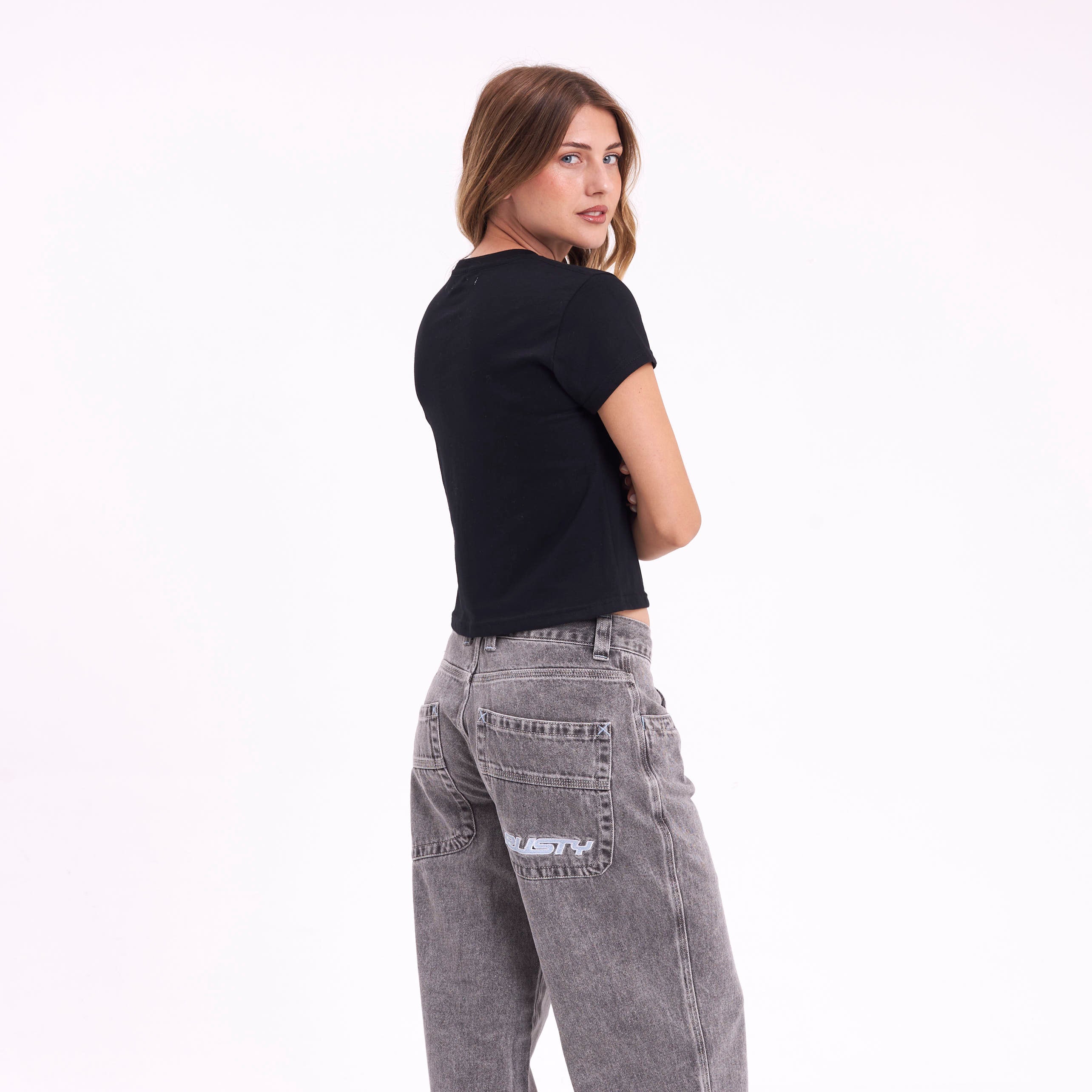 Remera Mc Rusty Rusty Core Relaxed Mini Tee Ld Black - Image 7