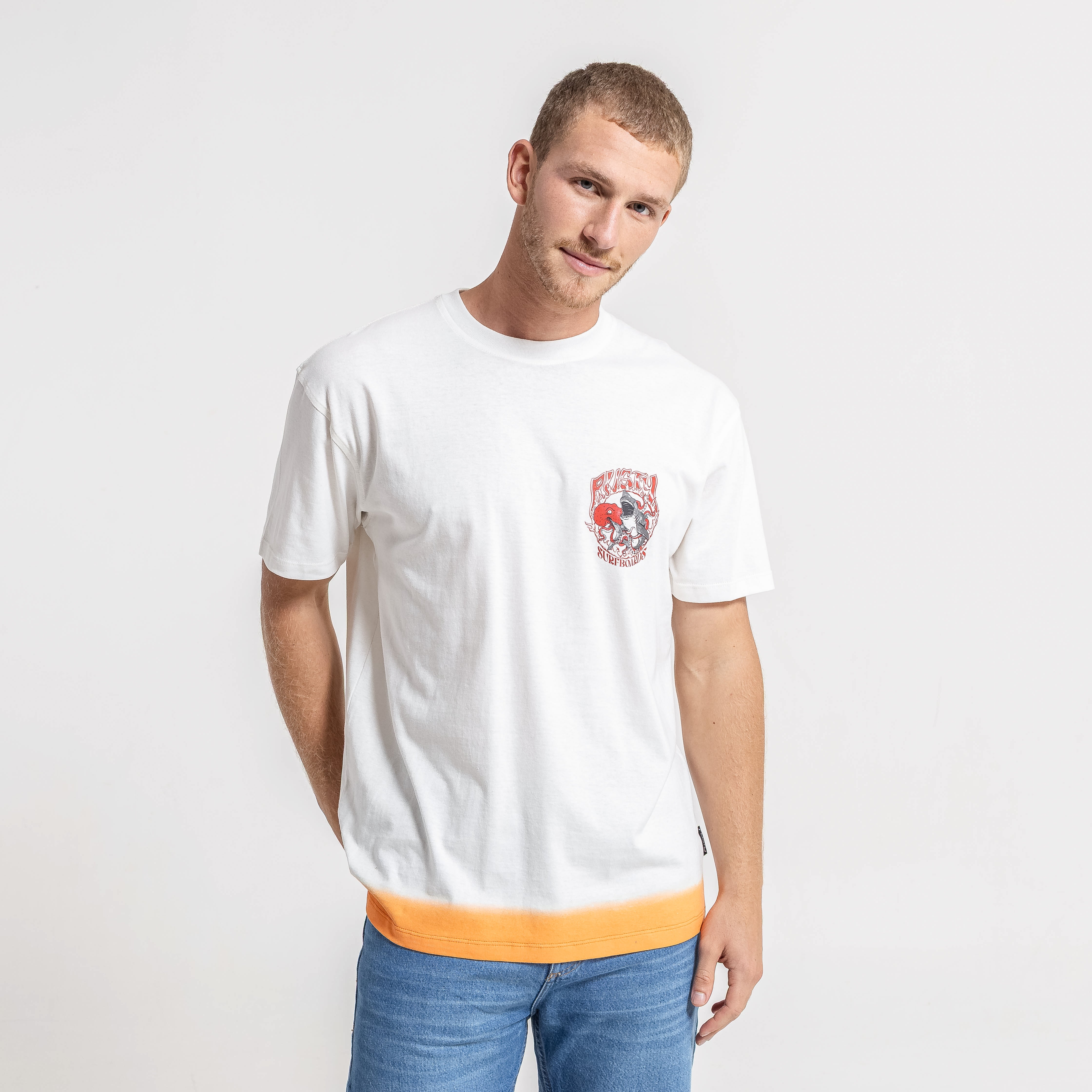 Remera Mc Rusty Sea Figth Tee Ecru - Image 2