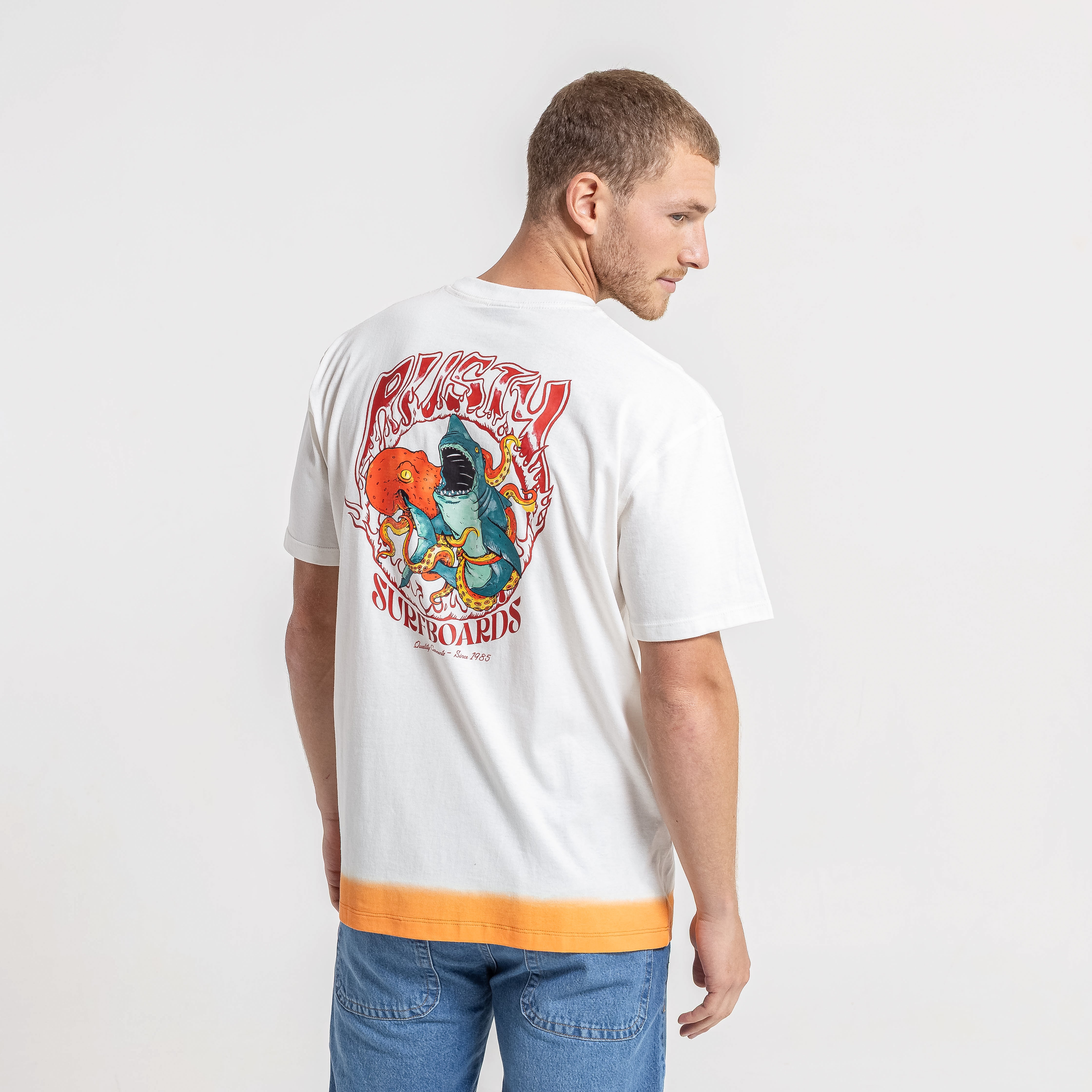 Remera Mc Rusty Sea Figth Tee Ecru - Image 3