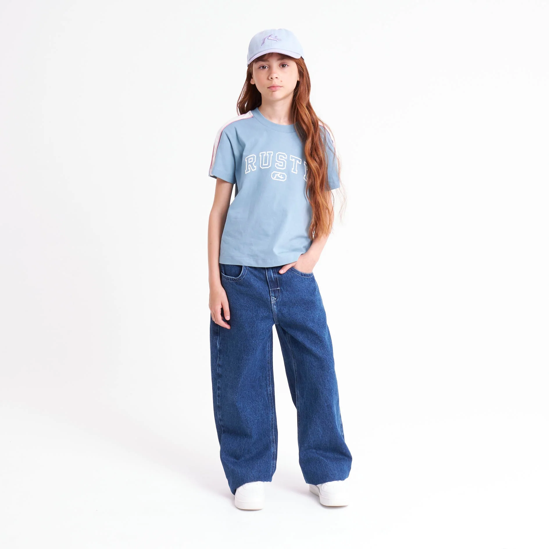 Remera Mc Rusty Girls Team Varsity Standard Tee Girls Glacier Lake