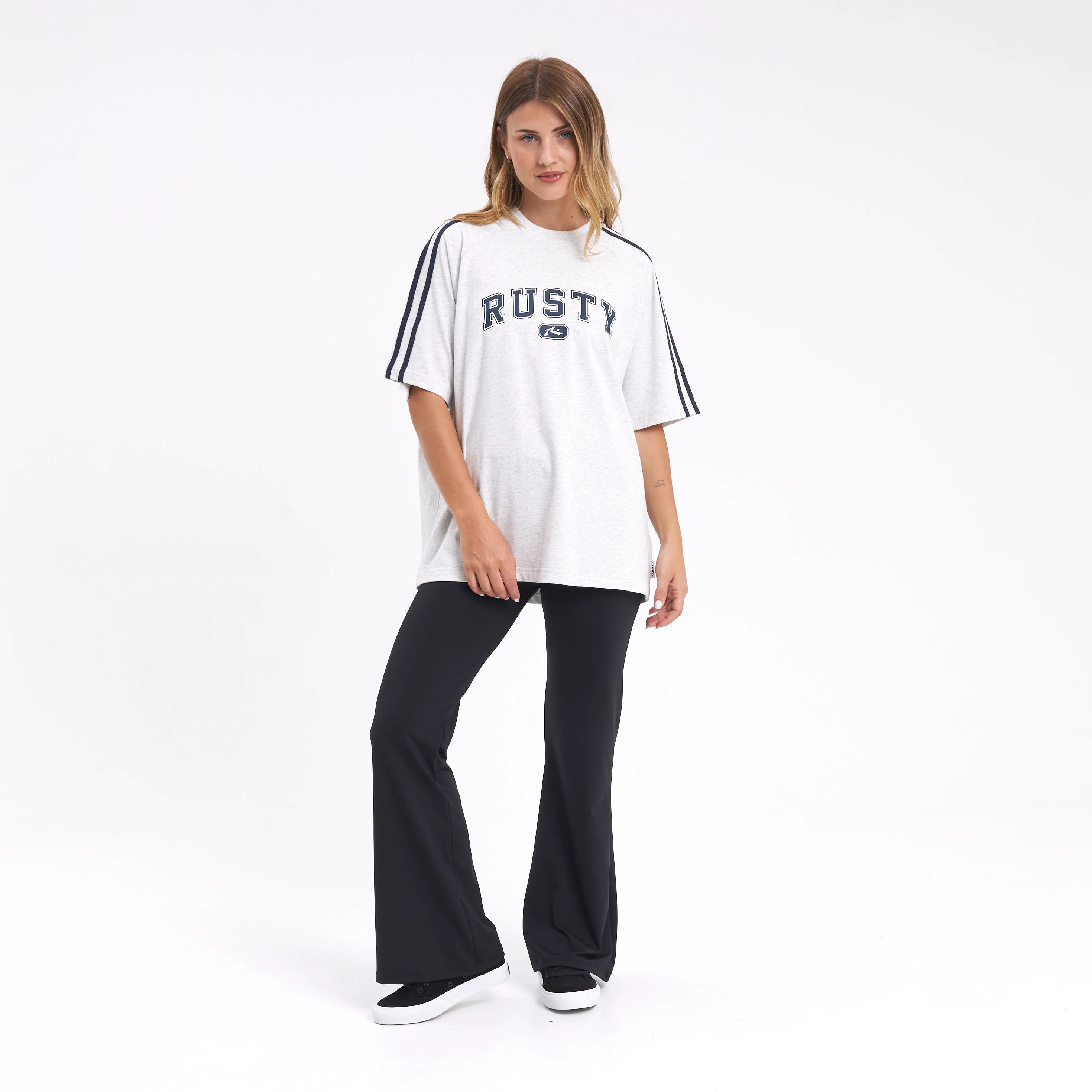 Remera Mc Rusty All Saint Collegiate Oversize Tee Ld Grey Marle - Image 6