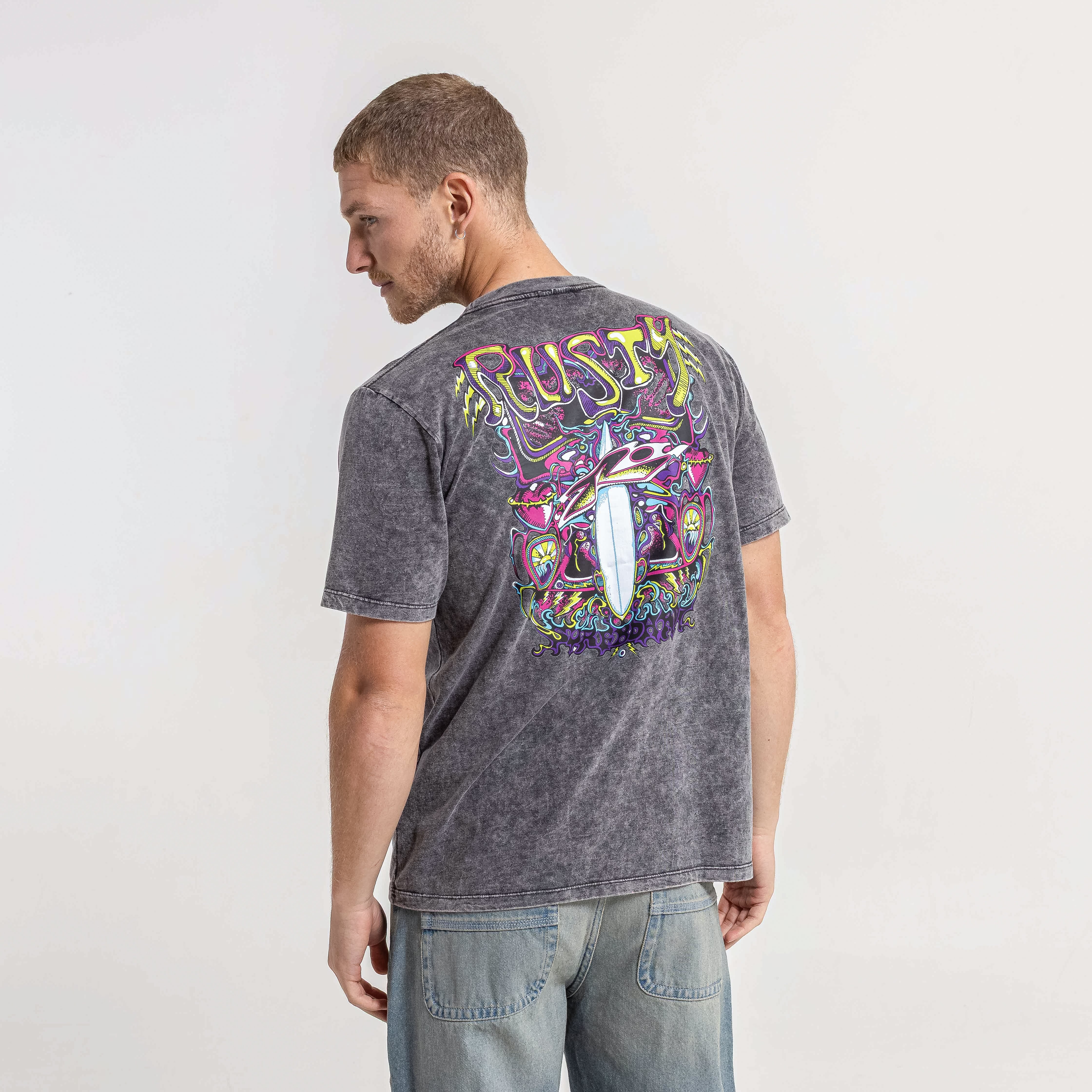Remera Mc Rusty Surf Frames Tee Process Black - Image 2