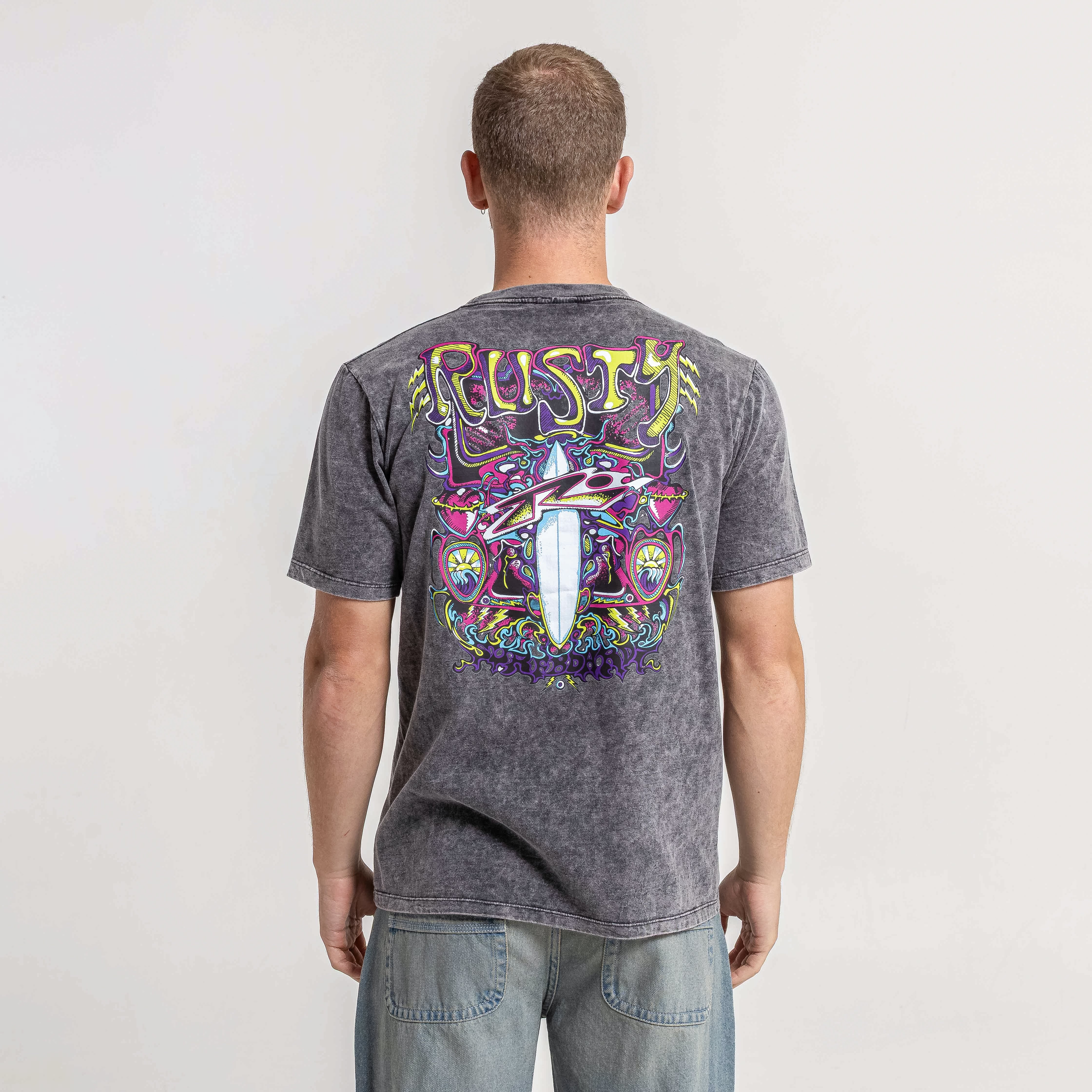 Remera Mc Rusty Surf Frames Tee Process Black - Image 4