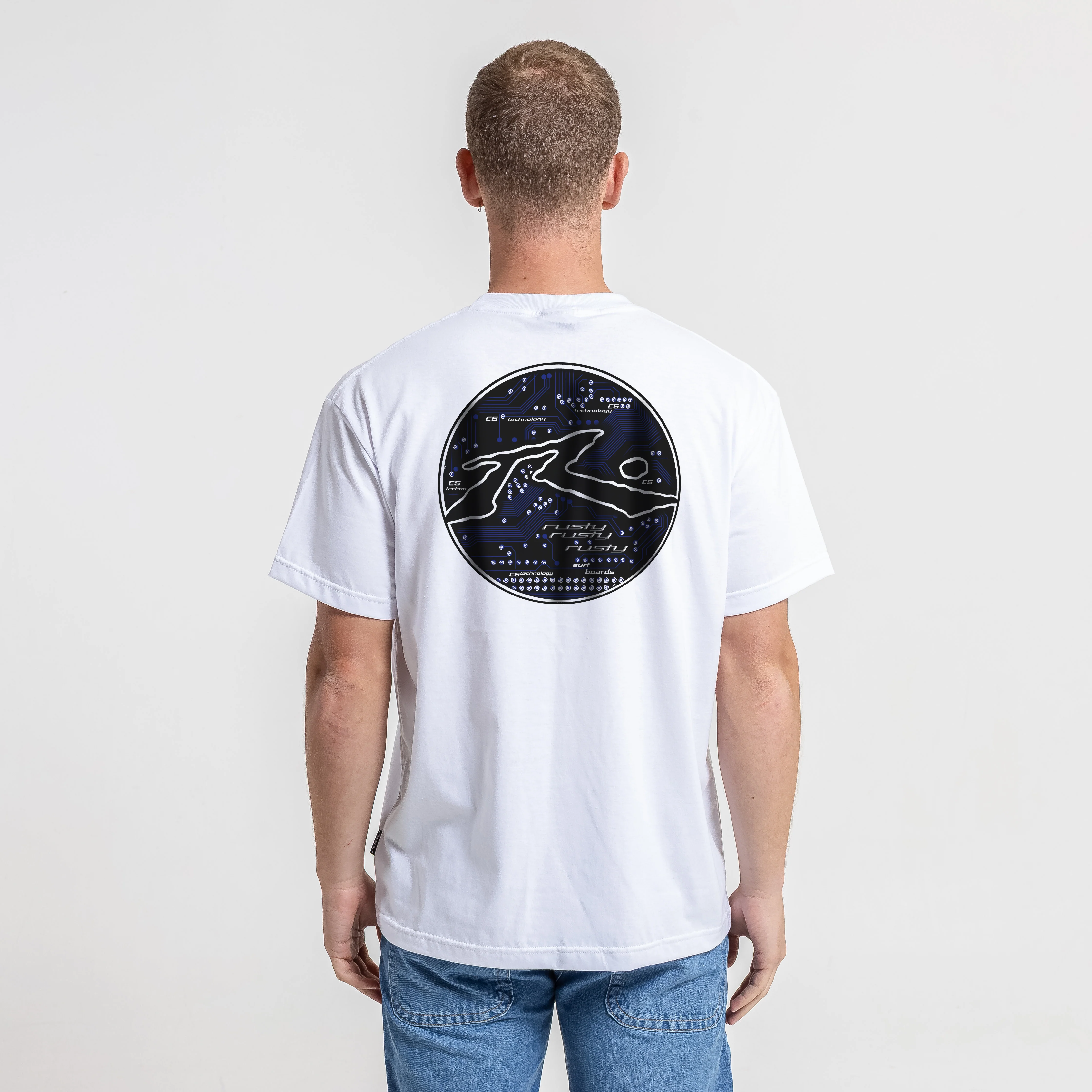 Remera Mc Rusty Circuit 2000 Tee White - Image 3