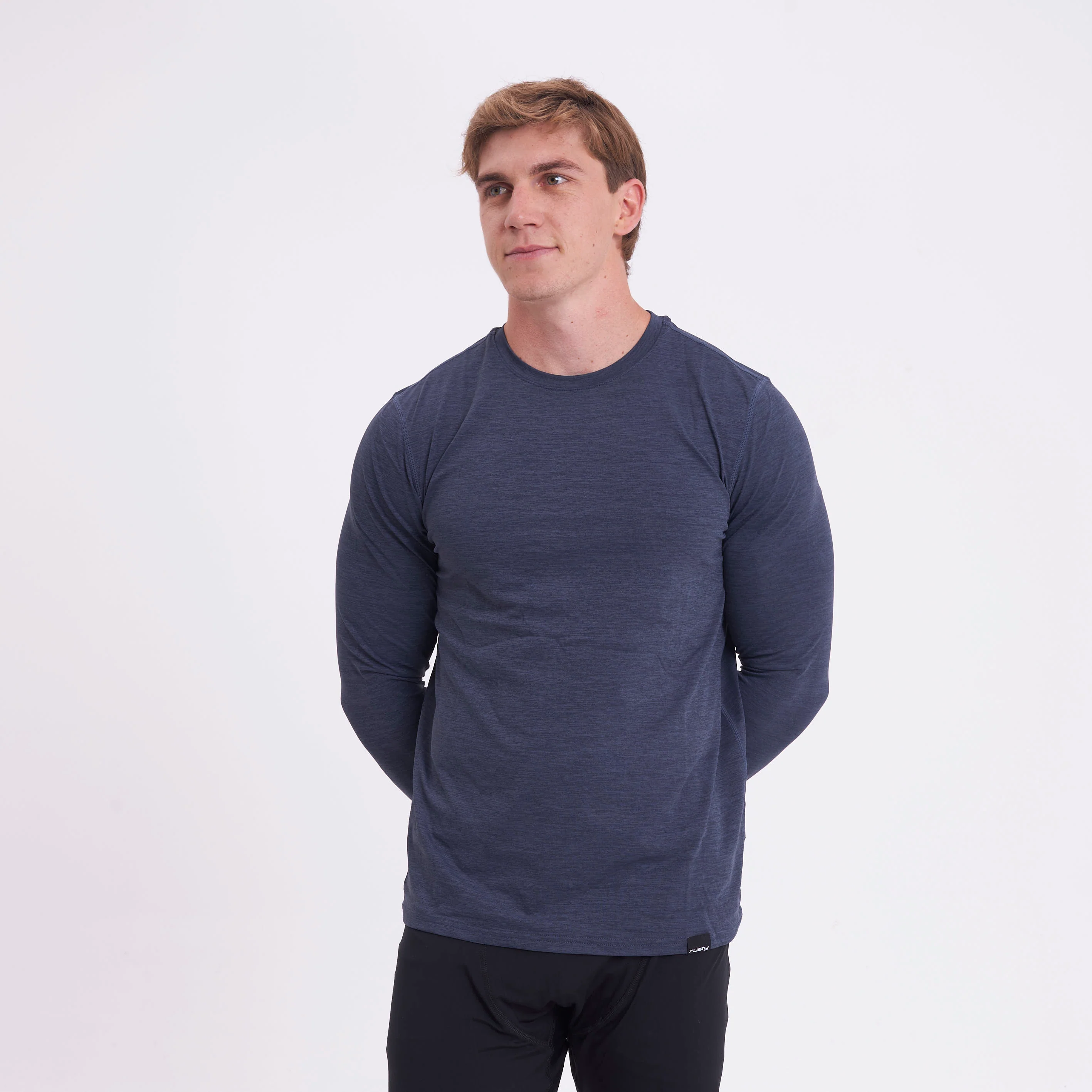 Remera Ml Rusty Booser Baselayer Ls Tee Black Marle - Image 2