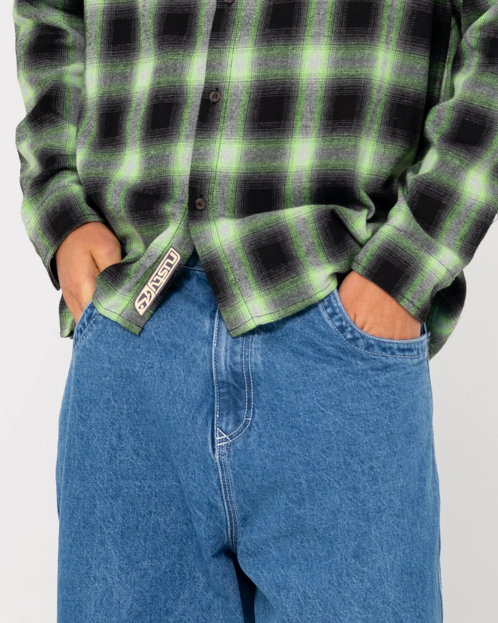 Camisa ML Rusty Neon Dreams Long Sleeve Shirt Lime Green - Image 7